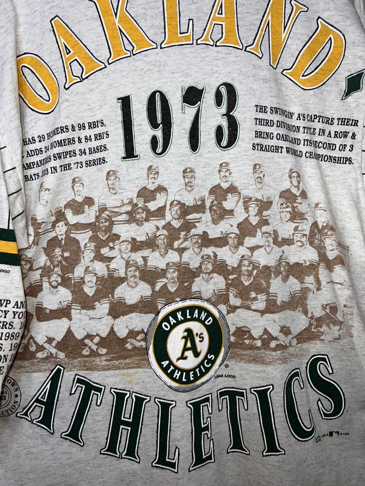 Cooperstown Collection Vintage Oakland Athletics 3/4 Length Sleeve Shirt Size Large Size US L / EU 52-54 / 3 - 12 Thumbnail