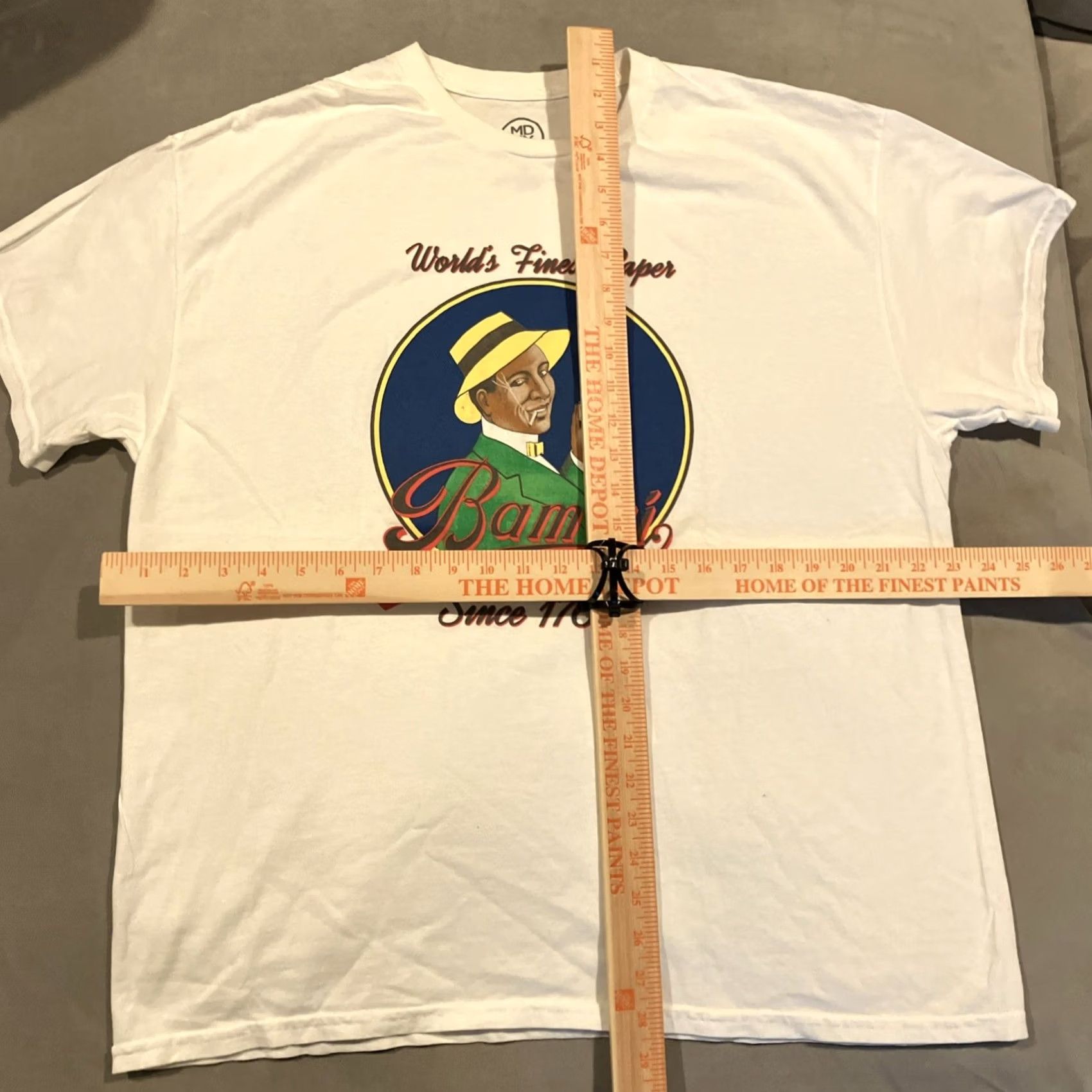 Vintage VINTAGE Merch Direct Bambu Rolling Papers White T Shirt Mens XL Crew Neck Short Sleeve Cotton Polyester Blend USA 80s Art Classic All Seasons Size US XL / EU 56 / 4 - 4 Thumbnail