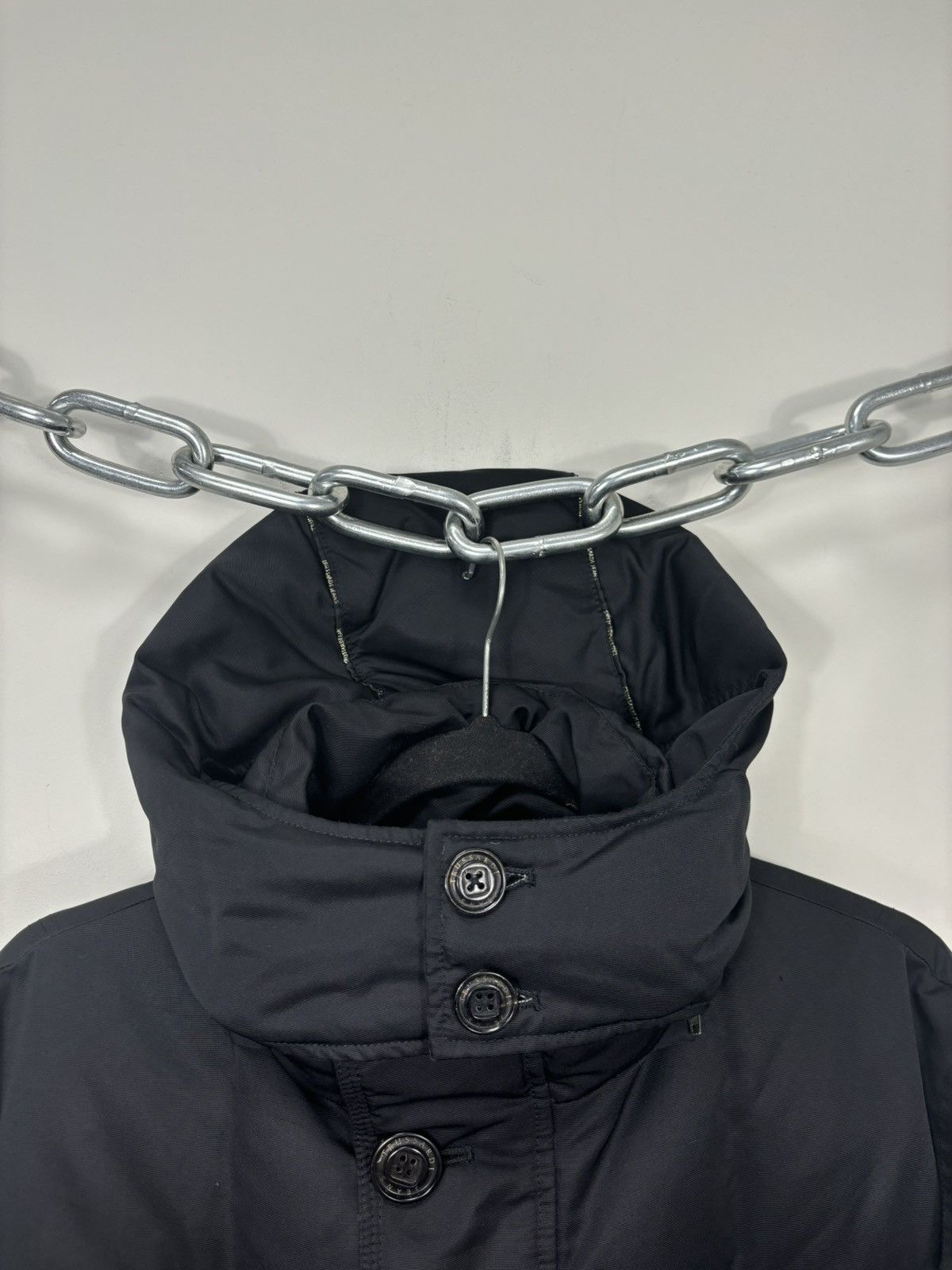 Trussardi Trussardi Jeans Men’s Black Hooded Down Puffer Jacket Coat Size US M / EU 48-50 / 2 - 7 Thumbnail