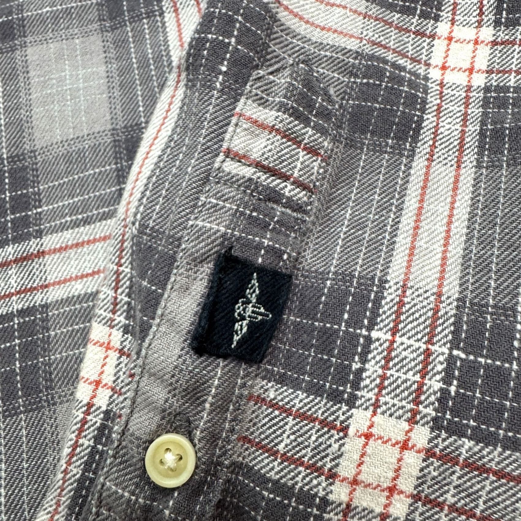 Lucky Brand Lucky Brand Flannel Button Down shirt Mens L Gray Brown Plaid Cotton Casual Shirt Size US L / EU 52-54 / 3 - 5 Thumbnail