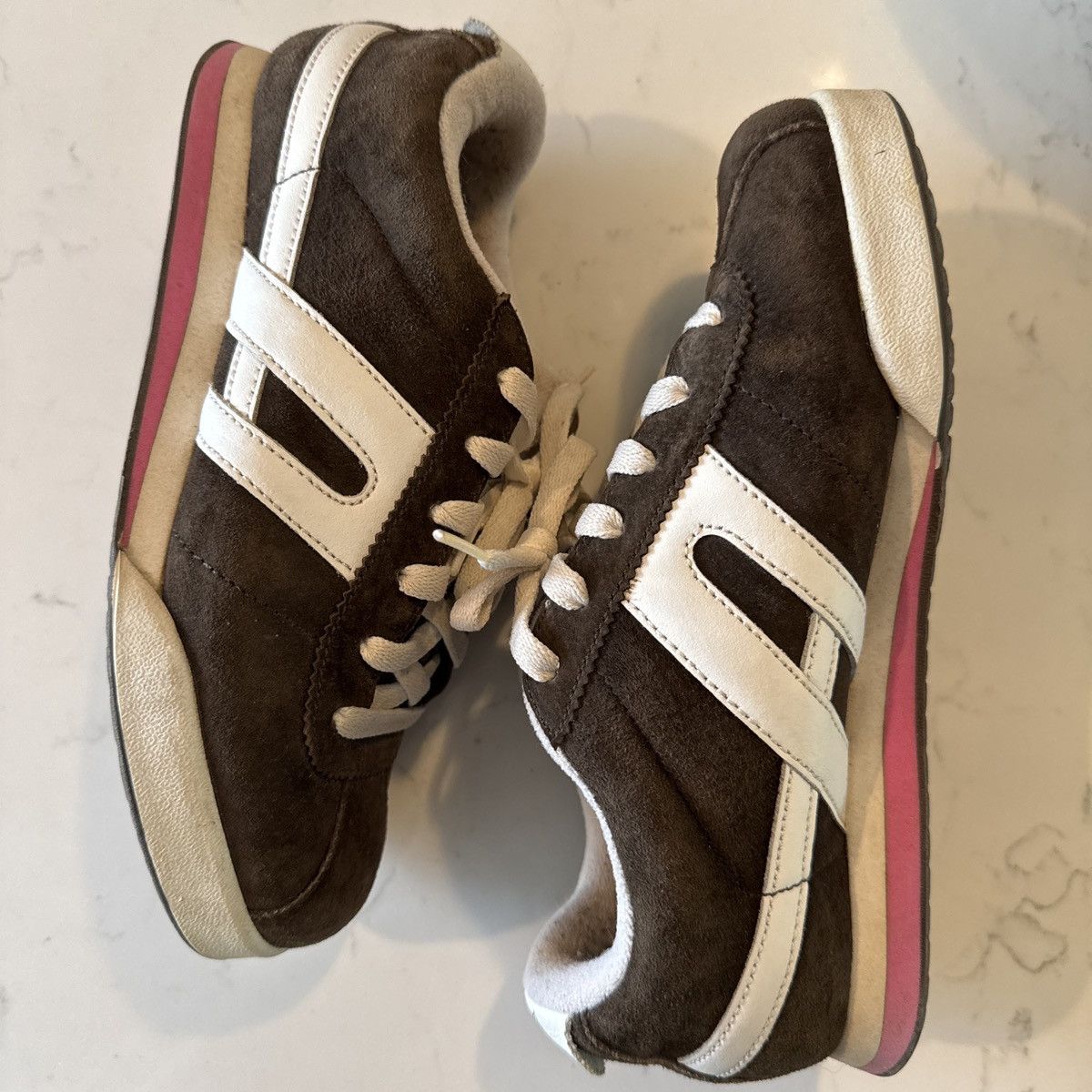 DVS DVS Shoe Co "Dresden" Women's Brown Suede/Pink US 6 EU 37 Size US 6 / IT 36 - 1 Thumbnail