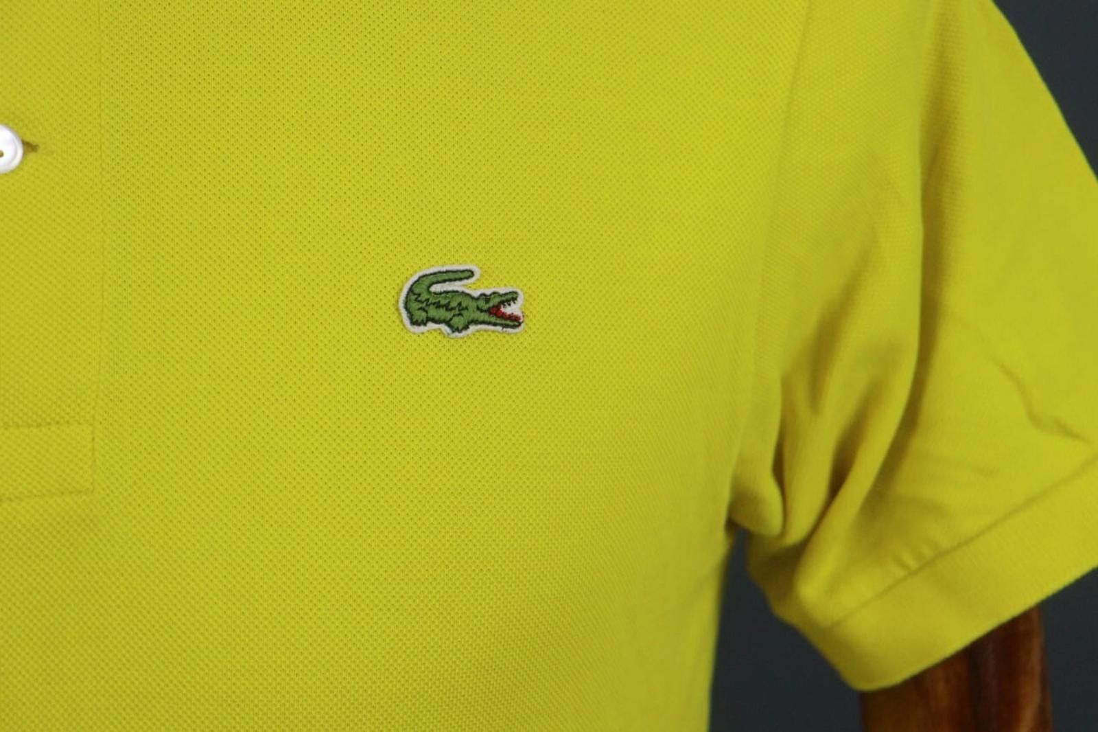 Lacoste Lacoste Yellow Cotton Collared Popover Polo Shirt Size 4 Size US M / EU 48-50 / 2 - 5 Thumbnail