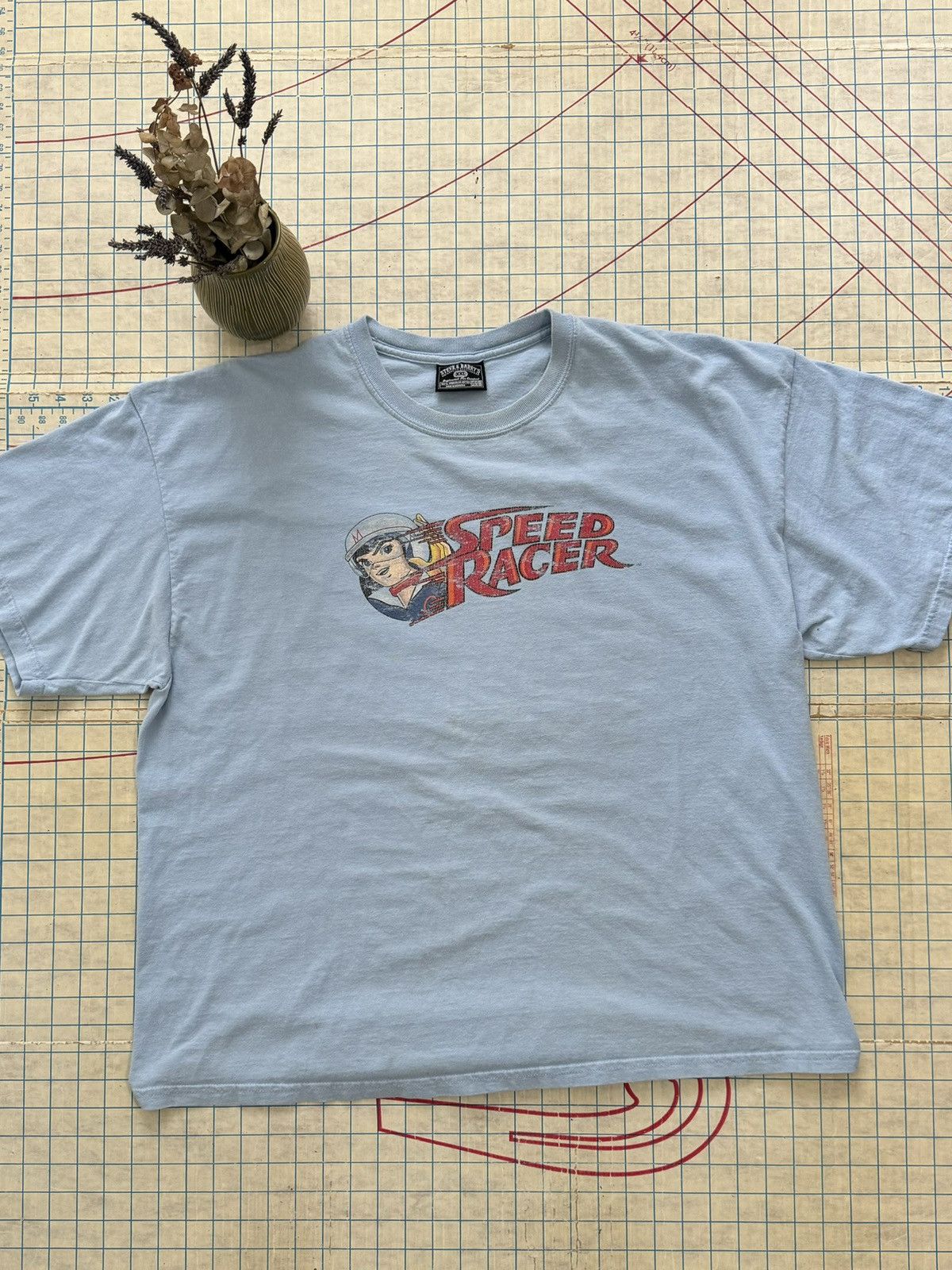 Vintage Vintage Speed Racer Graphic Tee Blue Size XXL 90’s Y2K Size US XXL / EU 58 / 5 - 1 Thumbnail