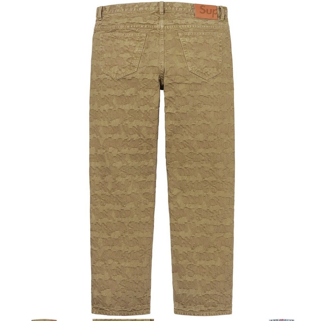 Supreme Supreme Fat Tip Jacquard Regular Jean Size US 30 / EU 46 - 10 Thumbnail