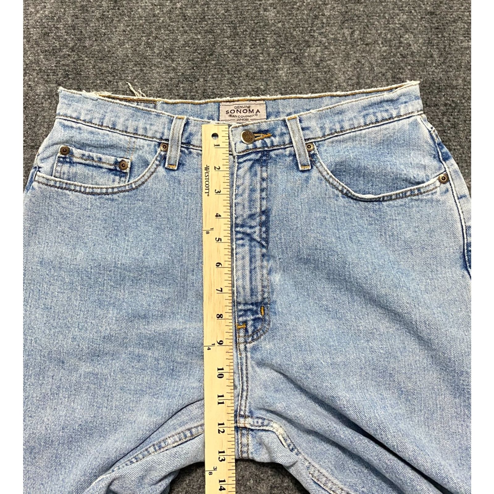 Vintage VINTAGE Sonoma Jeans High Rise Size 13 Blue Light Wash Denim 5-Pocket Design Women Juniors Straight Inseam 29 Dress? Size 24" / US 00 / IT 34 - 7 Thumbnail