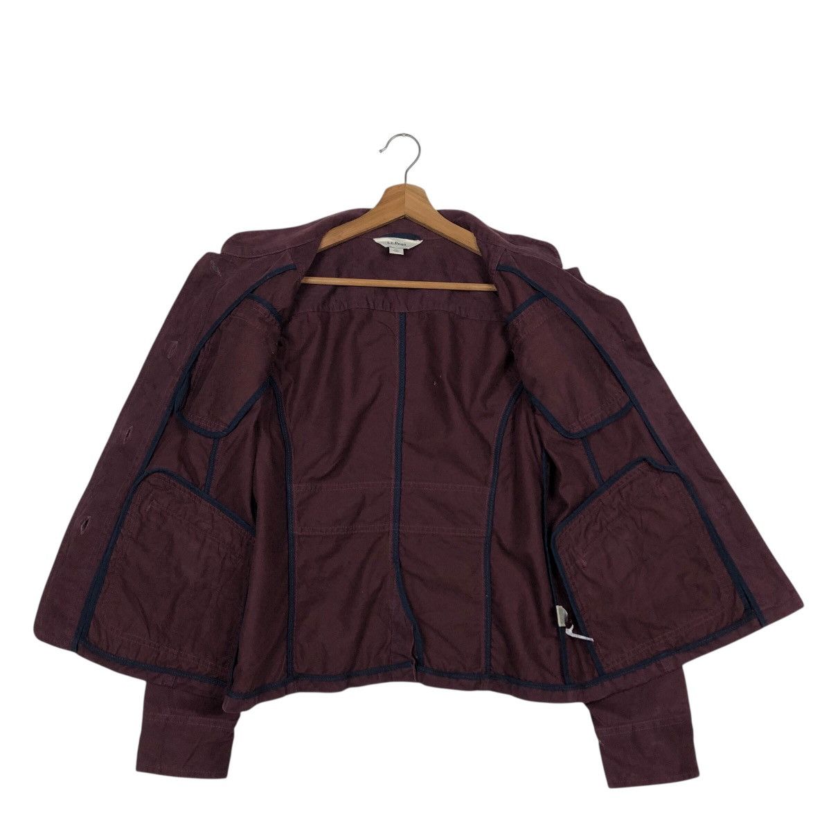L.L. Bean 📌Rich Purple Chore Work Jacket Duck Canvas L.L.Bean Size US XL / EU 56 / 4 - 14 Thumbnail