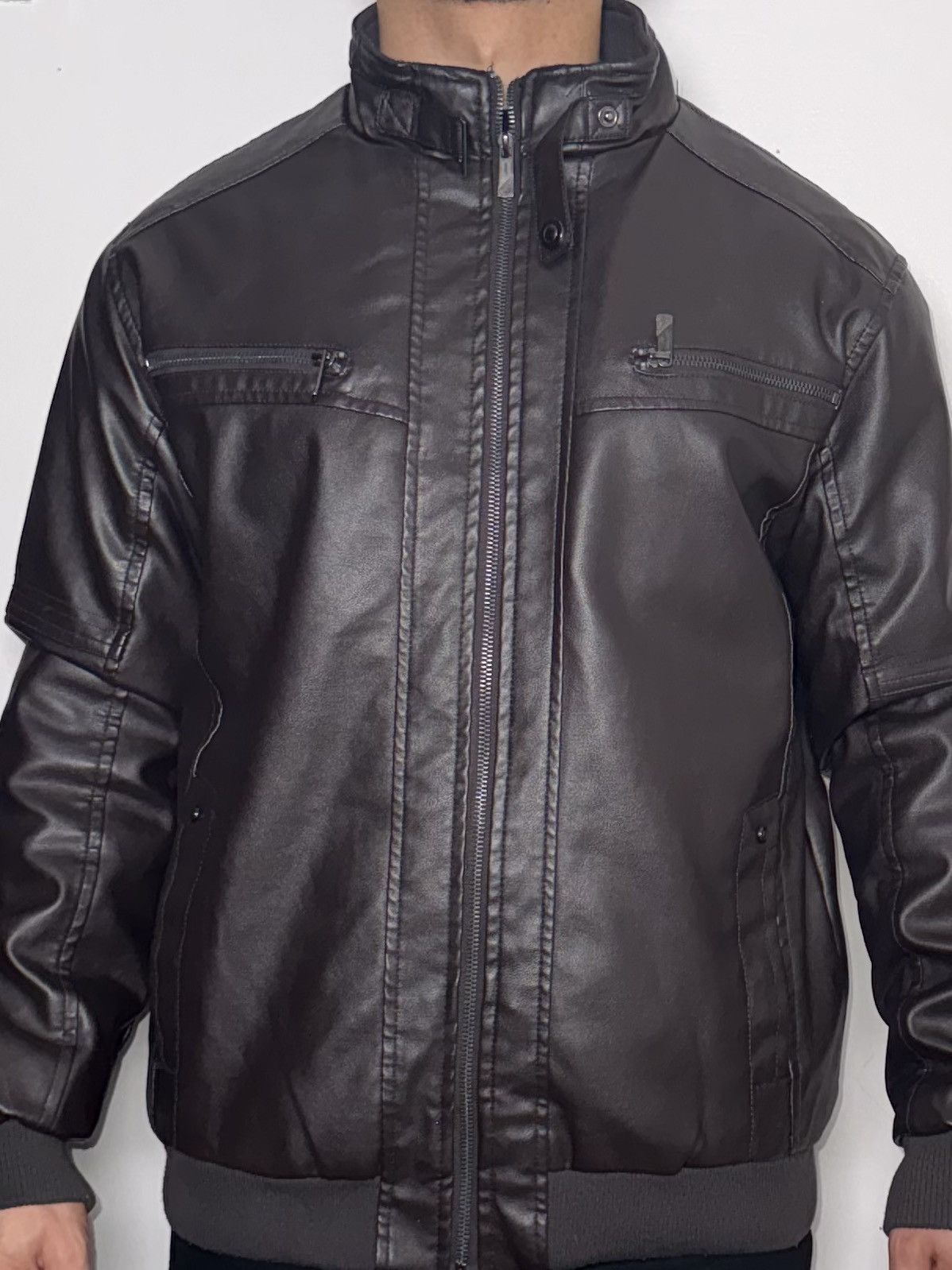 Other Brown Leather Jacket with Fur inside Size US M / EU 48-50 / 2 - 3 Thumbnail