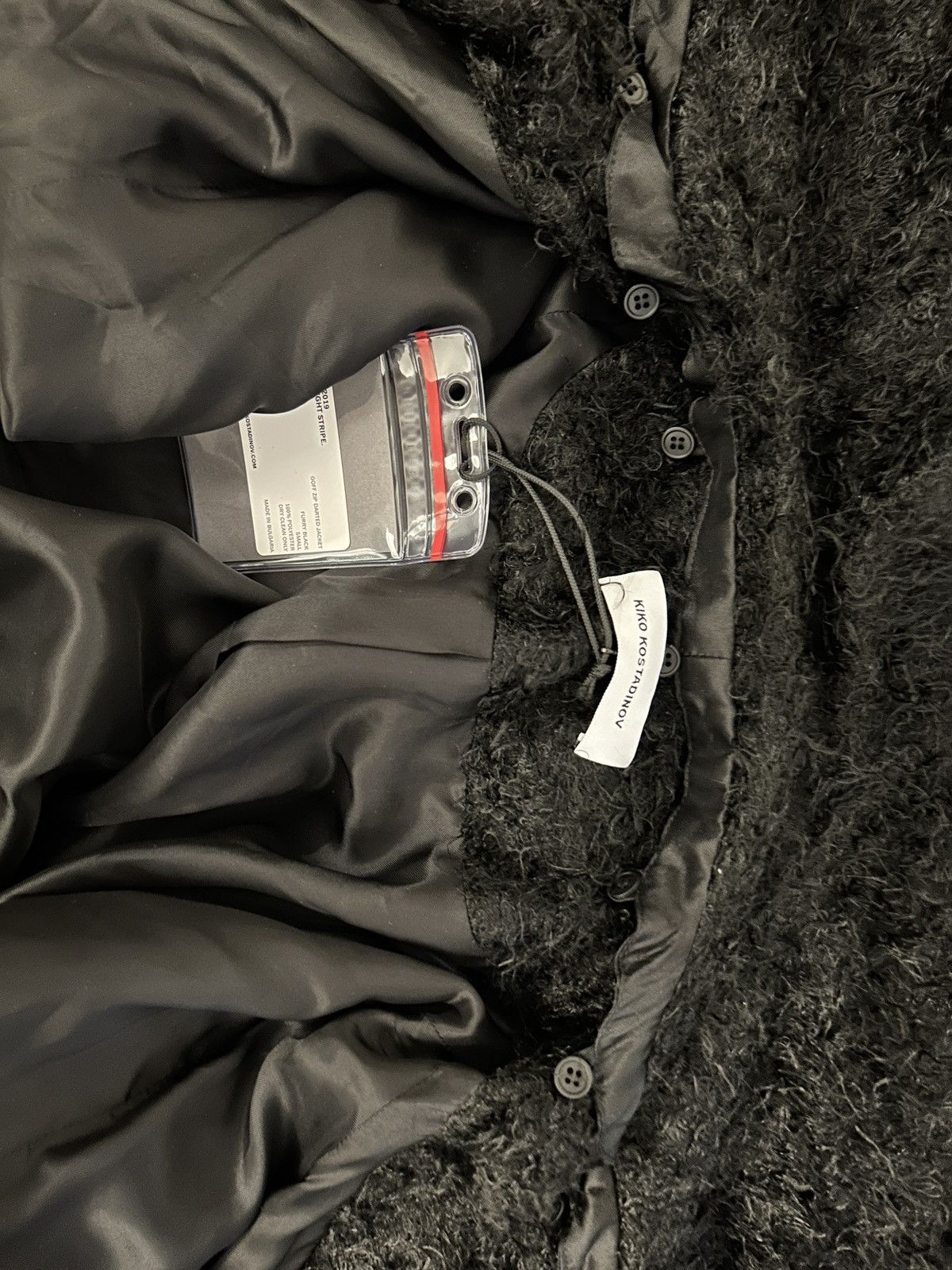 Kiko Kostadinov Kiko Kostadinov F/W 19 Goff Zip Darted Jacket Furry Black Size US S / EU 44-46 / 1 - 12 Thumbnail
