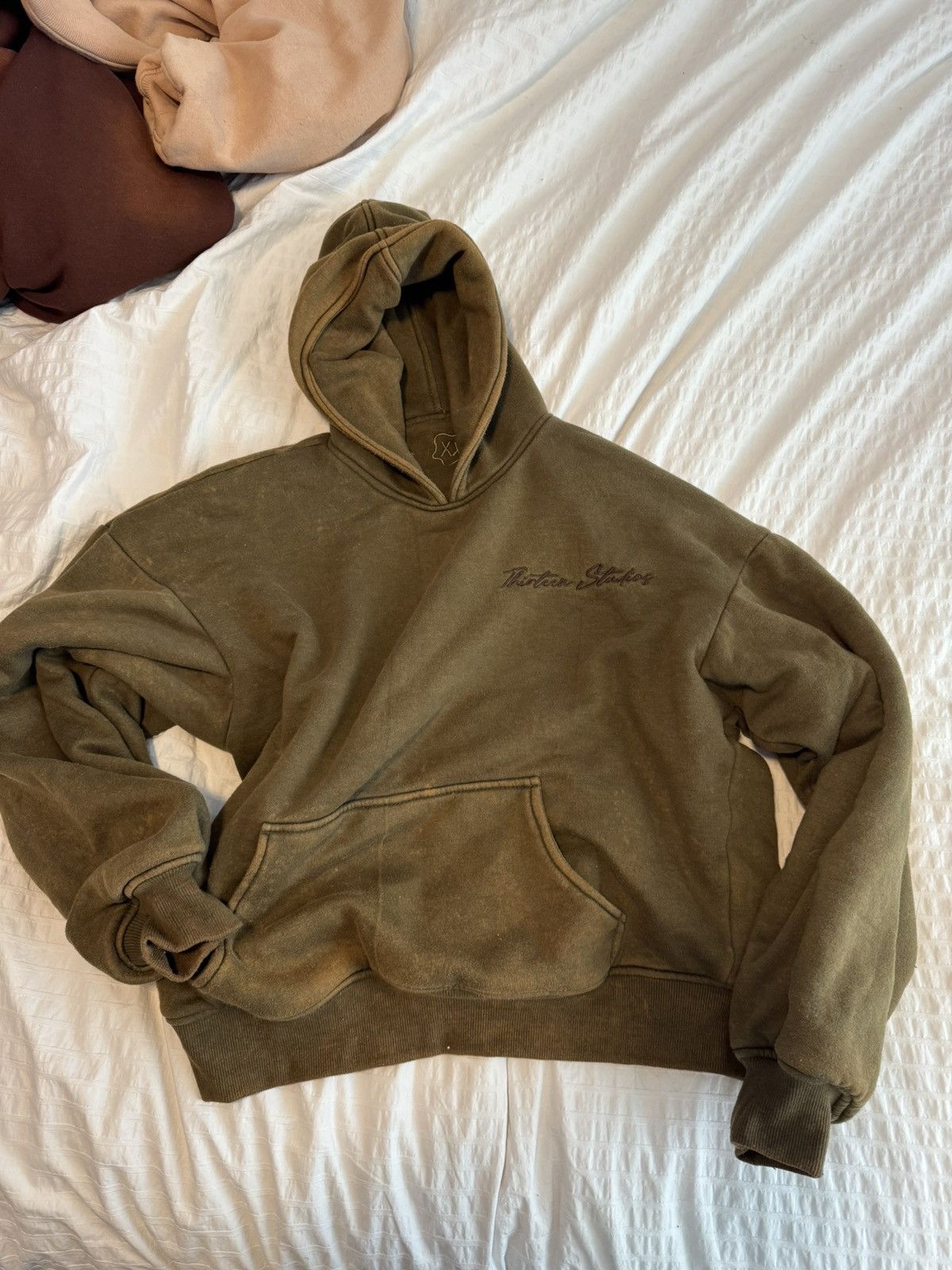 Thirteen Studios Brown ‘2 Layer’ Hoodie Size US XXL / EU 58 / 5 - 1 Thumbnail