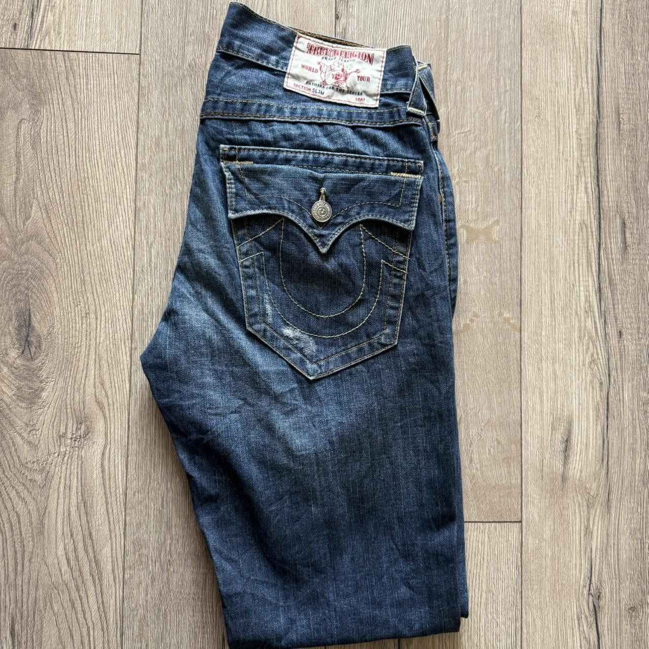 True Religion True Religion Fat Stitch Vintage 2000s Bottoms Size US 38 / EU 54 - 2 Thumbnail