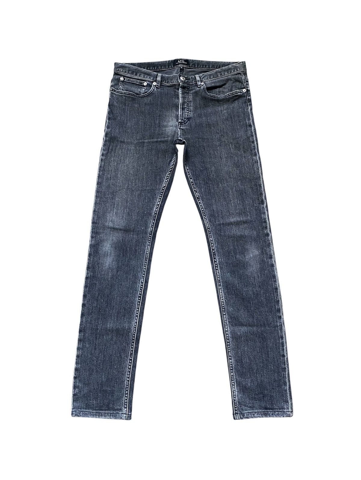 A.P.C. Unisex A.P.C. Petit New Standard Graphite Gray Jeans Denim Size 30" / US 8 / IT 44 - 1 Thumbnail