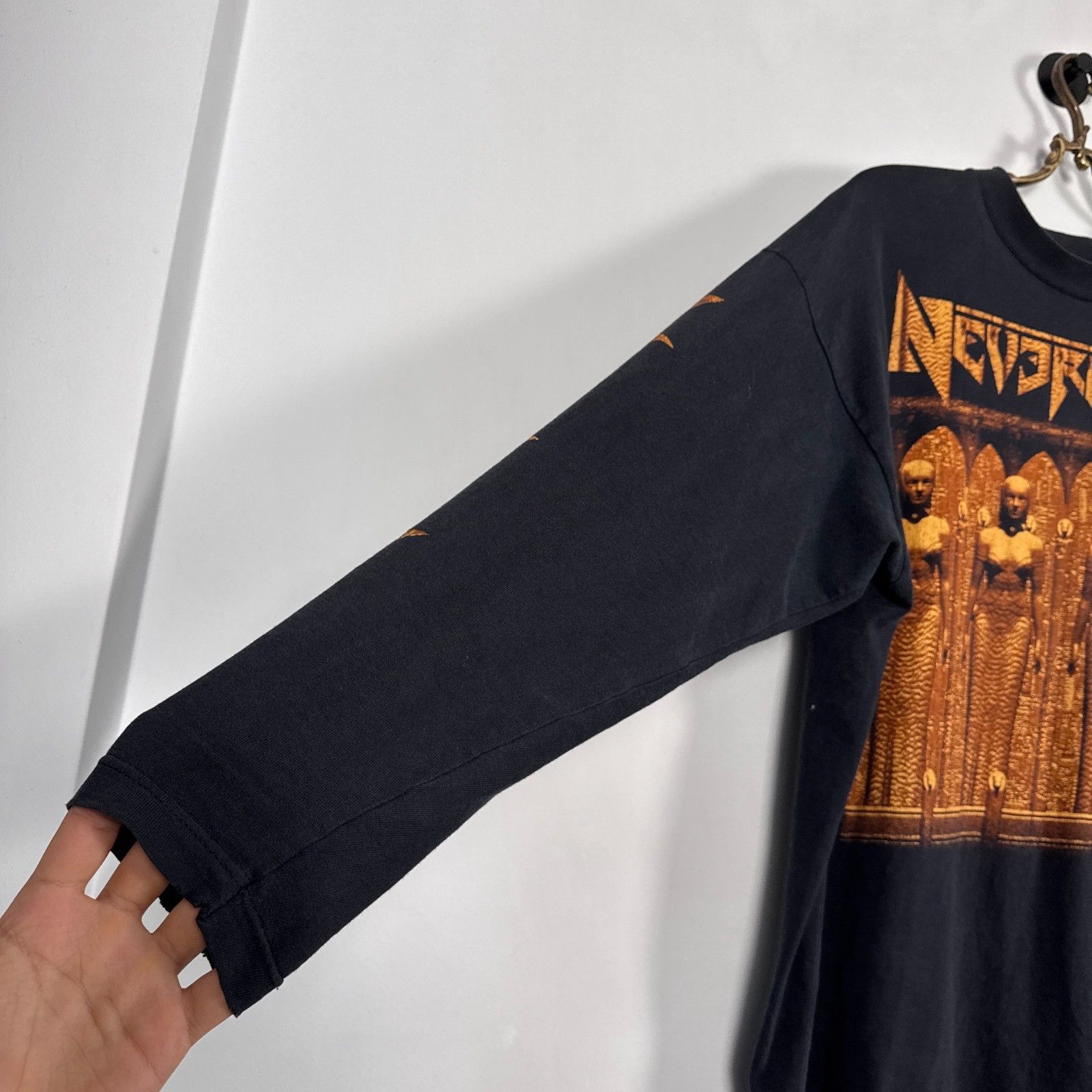 Band Tees RARE Nevermore Band 1995 Tour Longsleeve T-Shirt Metal VTG Size US XL / EU 56 / 4 - 5 Thumbnail