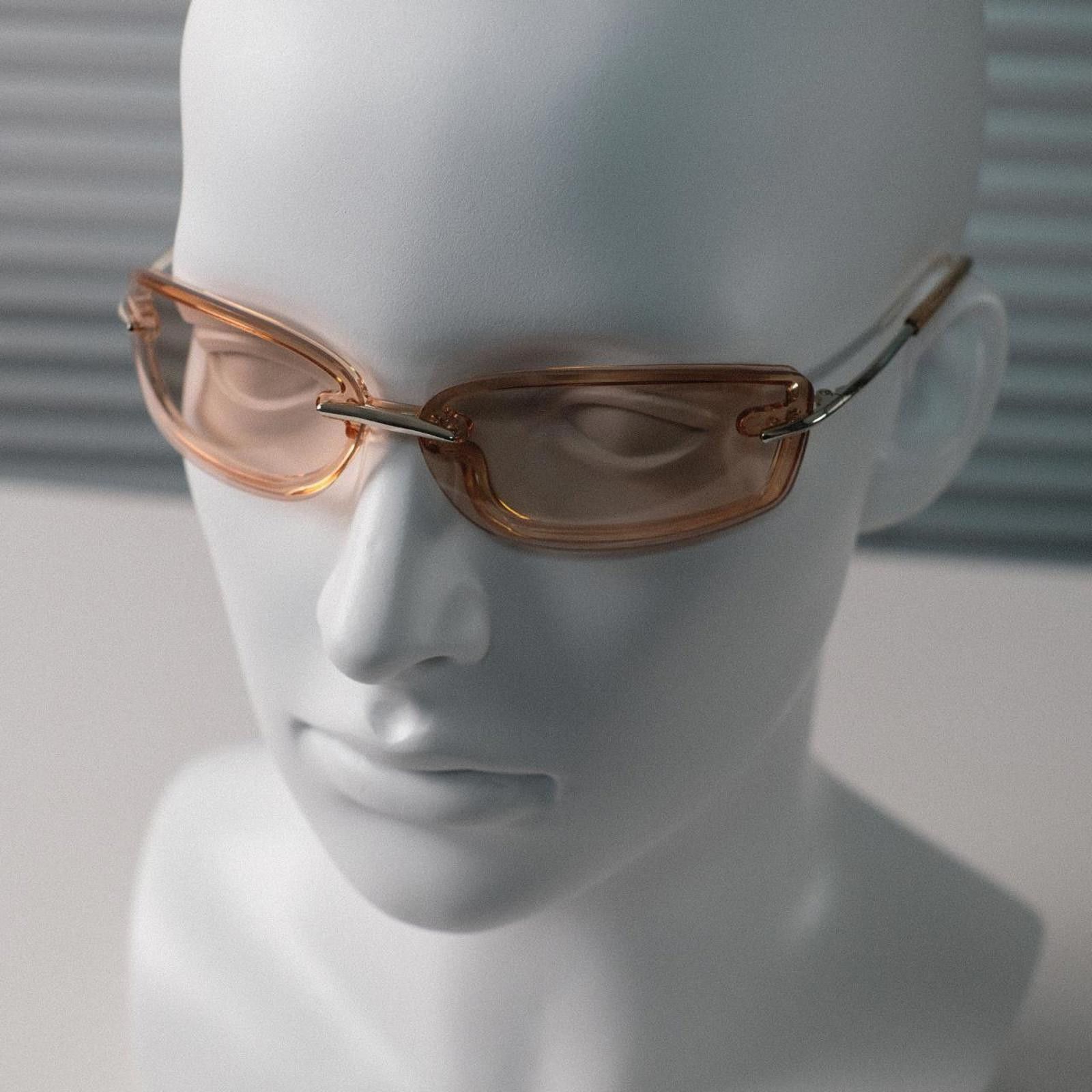 Japanese Brand Vtg Avant Garde Y2K Candy Color Rectangle Sunglasses Unisex Size ONE SIZE - 6 Thumbnail