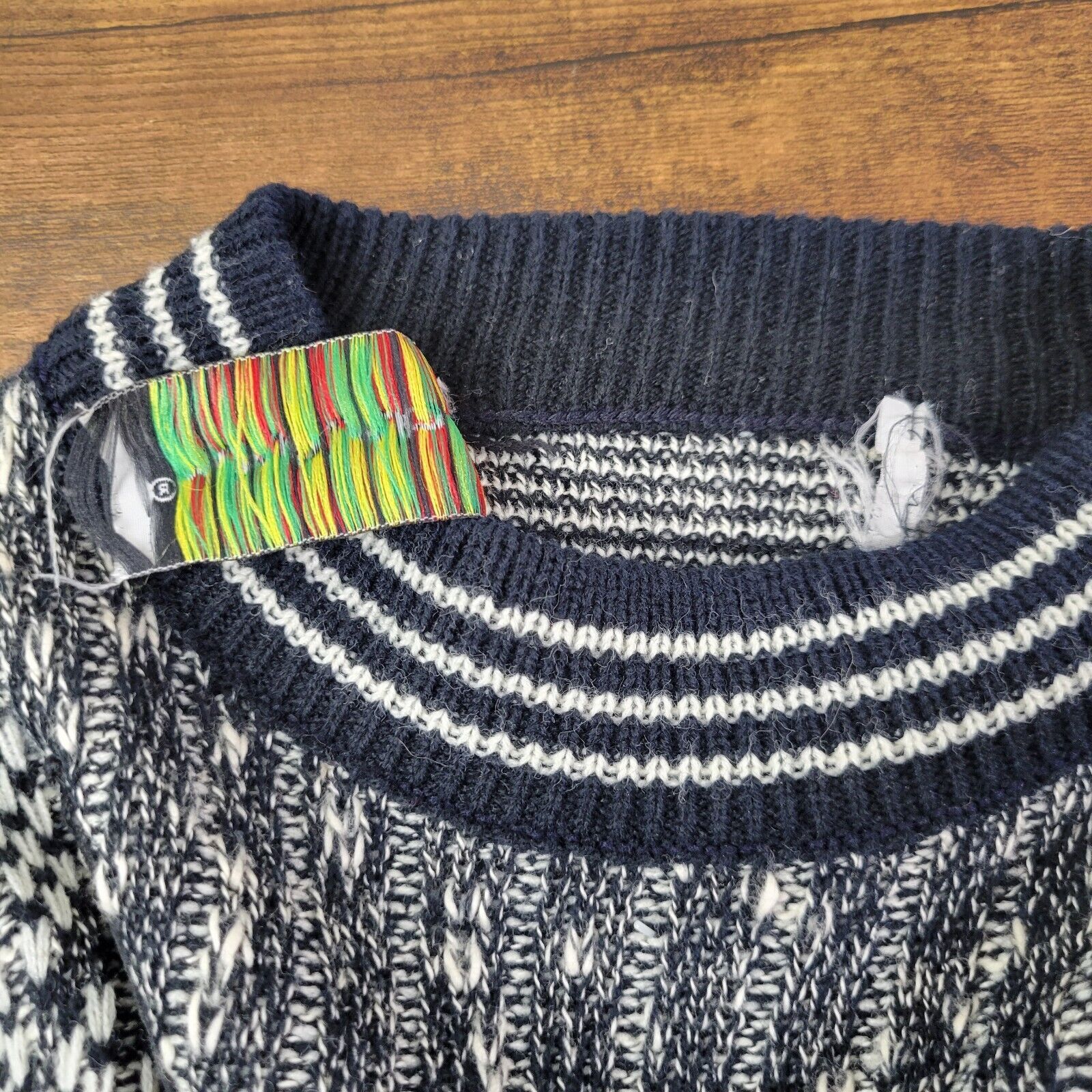 McGregor McGREGOR Monochrome Knit Geometric Long Sleeve Sweater Large Size US L / EU 52-54 / 3 - 6 Thumbnail