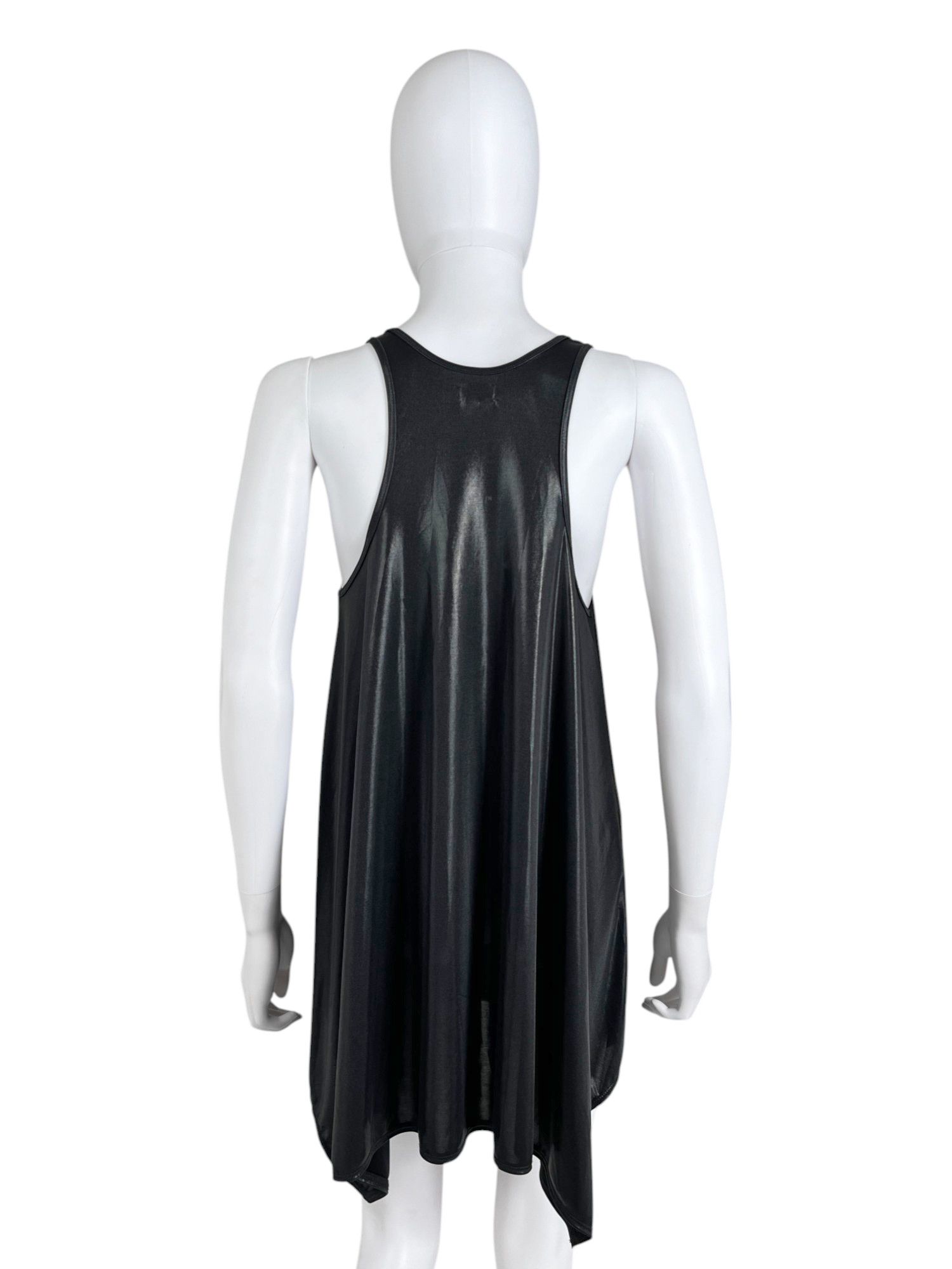 Le Grande Bleu (L.G.B.) Satin Black Tank Top Size S / US 4 / IT 40 - 3 Thumbnail