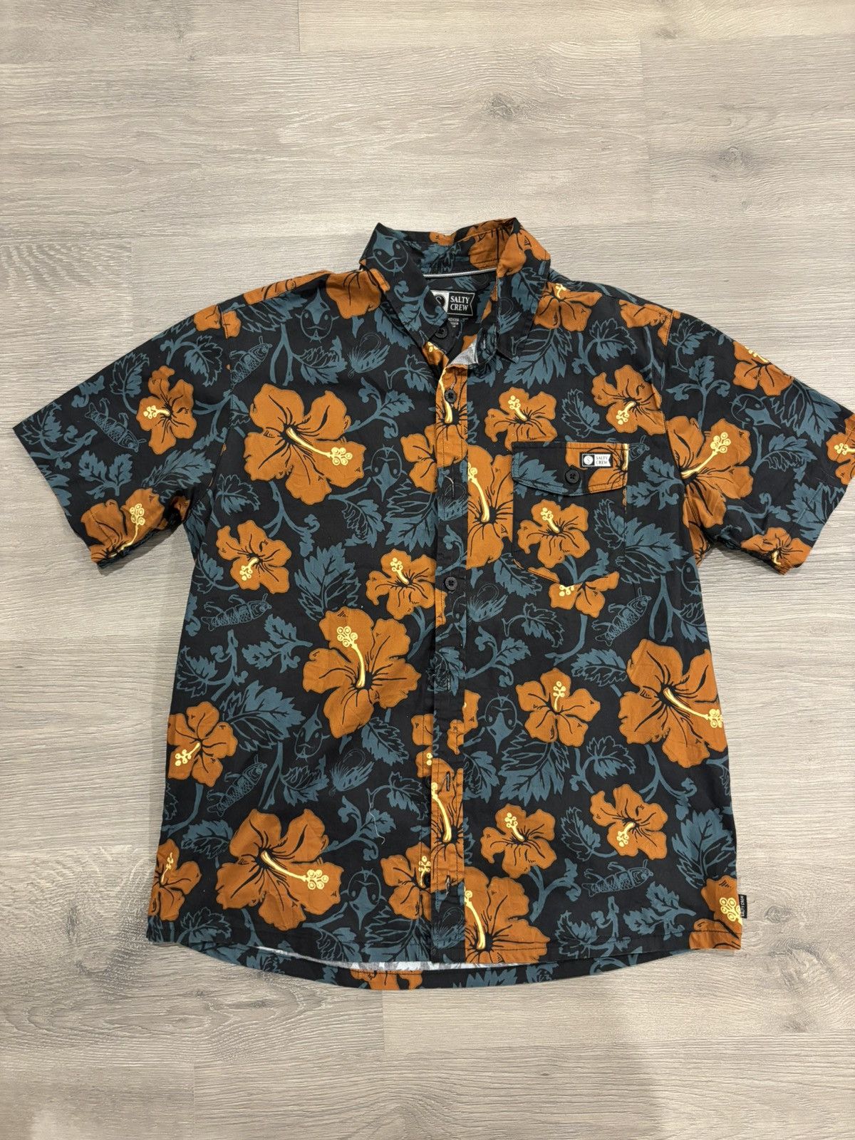 Other Salty Crew Hawaiian shirt flower print Size US S / EU 44-46 / 1 - 1 Thumbnail