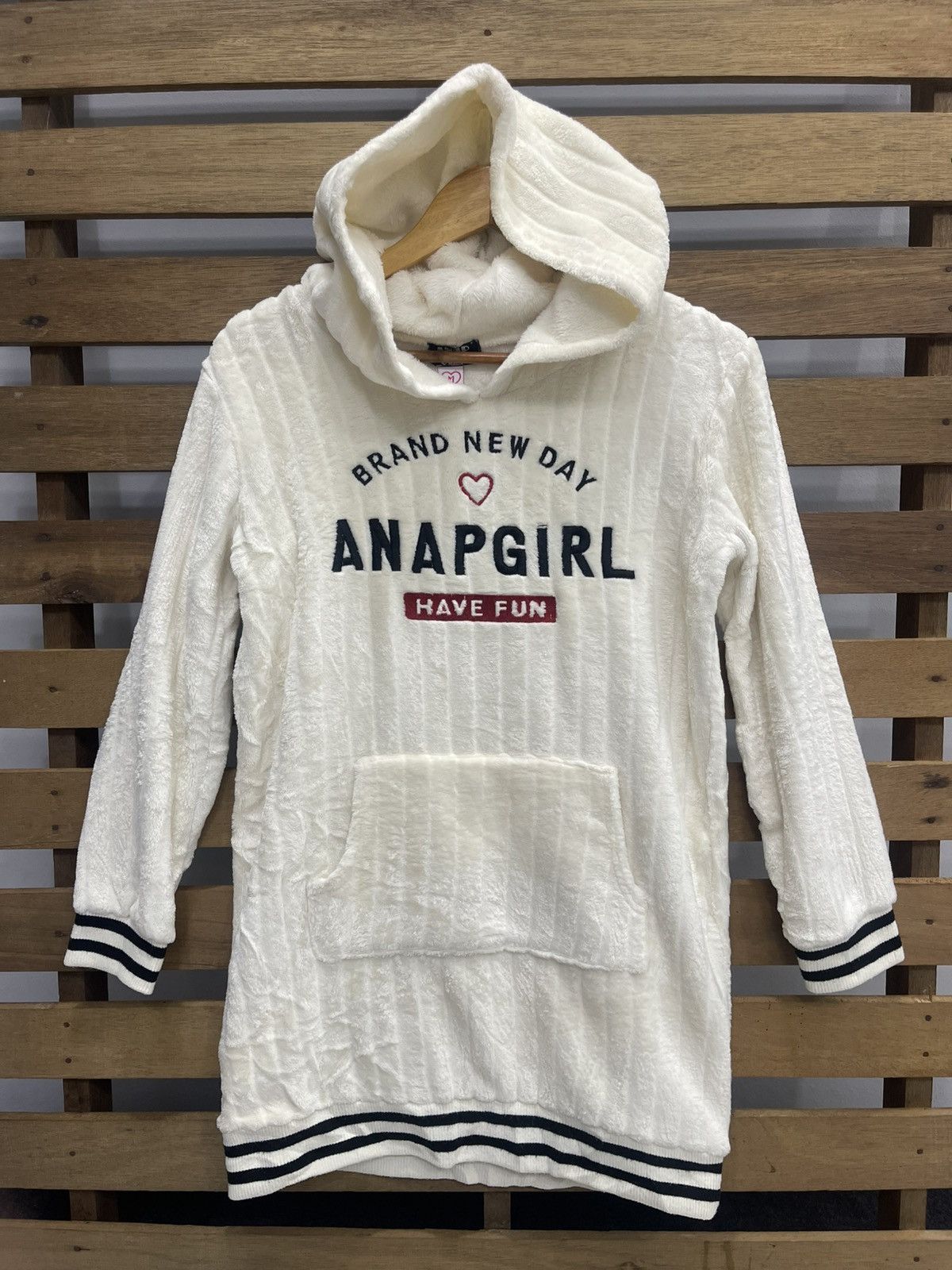 ANAP GiRL Fluffy Fleece Hoodie Dress / Tunic s13