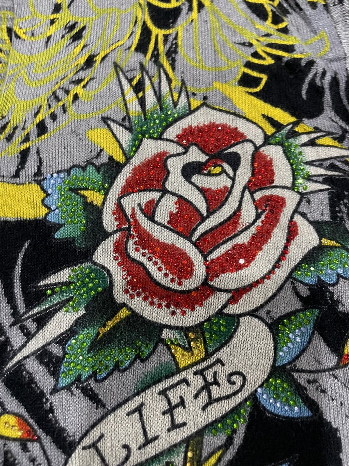 Christian Audigier Ed Hardy By Christian Audigier Sleeveless Hooded Sweatshirt Size M / US 6-8 / IT 42-44 - 19 Thumbnail