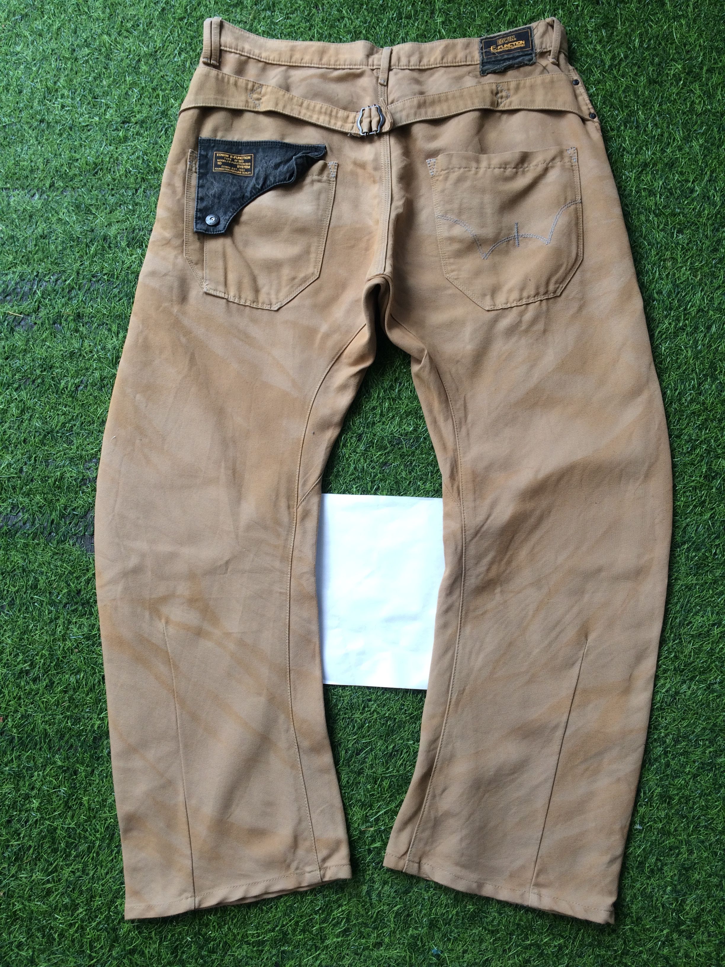 Japanese Brand Distressed Japanese Banana Cut Trousers Pants #D-616 Size US 34 / EU 50 - 4 Thumbnail