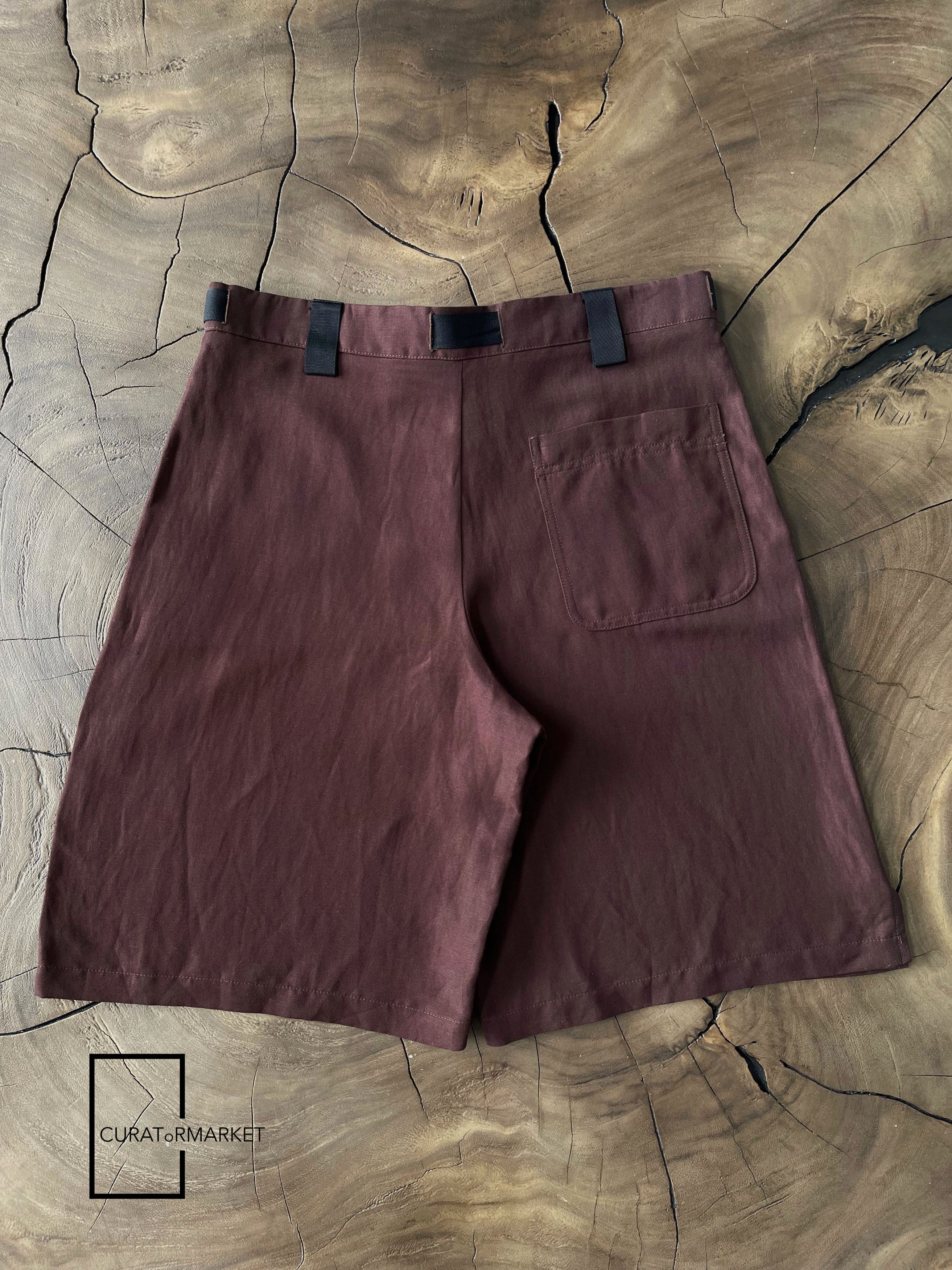 Jacquemus EU48 Linen Meio Utility Belt Buckle Short SS23 Le Raphia Size US 32 / EU 48 - 3 Thumbnail