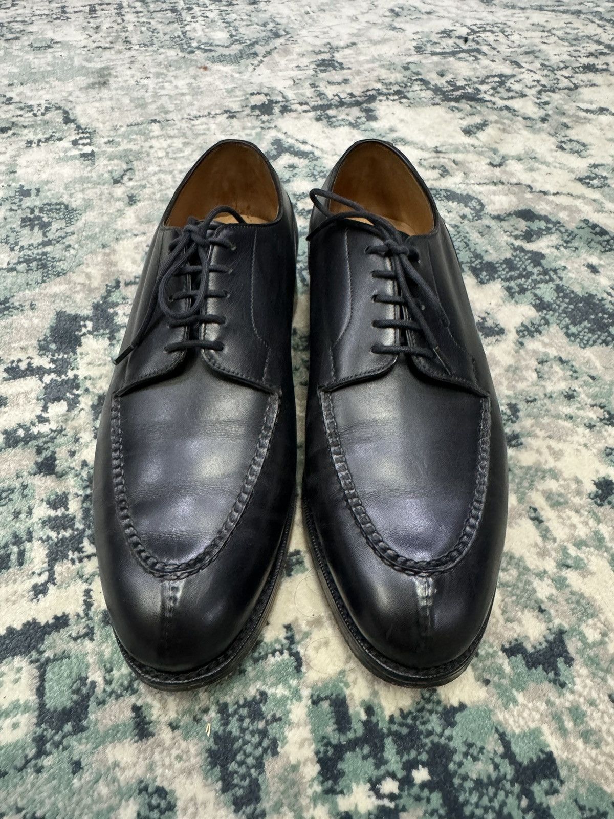 LLOYD MASTER LLOYD FOOTWEAR AMERSHAM BLACK CALF LEATHER SHOES Size US 7 / EU 40 - 3 Thumbnail