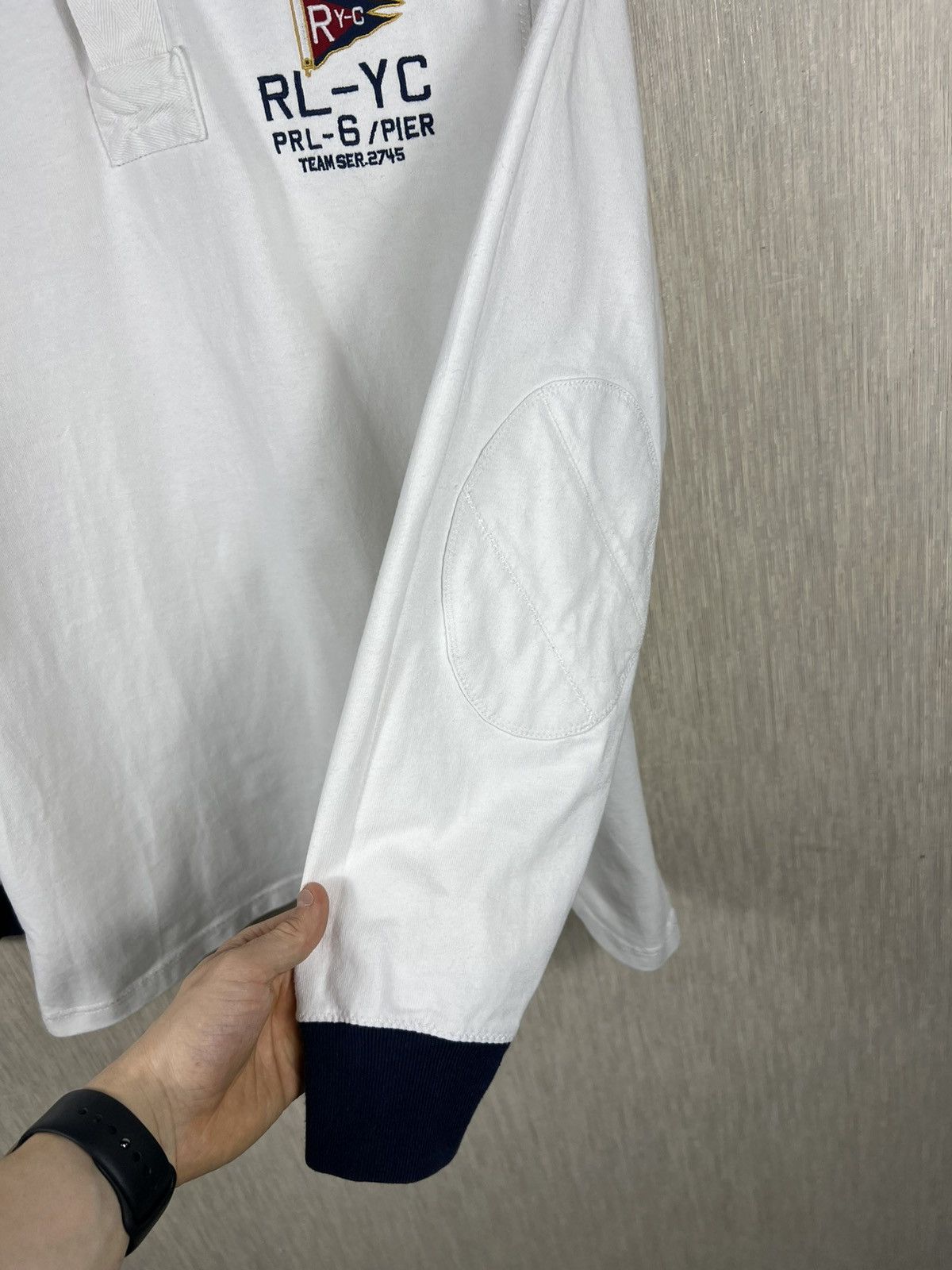 Polo Ralph Lauren Vintage 90s Polo by Ralph Lauren yachting polo long sleeve Size US L / EU 52-54 / 3 - 7 Thumbnail