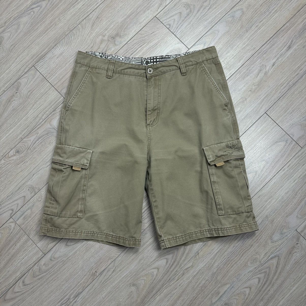 Quiksilver Crazy Vintage 90s Quiksilver Baggy Cargo Utility Shorts Size US 36 / EU 52 - 1 Thumbnail
