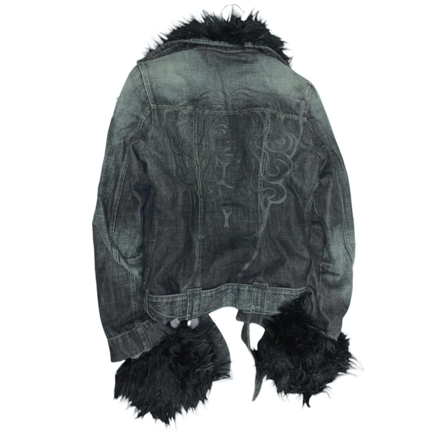 Other The Miss Sixty Furry Denim Jacket Size ONE SIZE - 4 Thumbnail