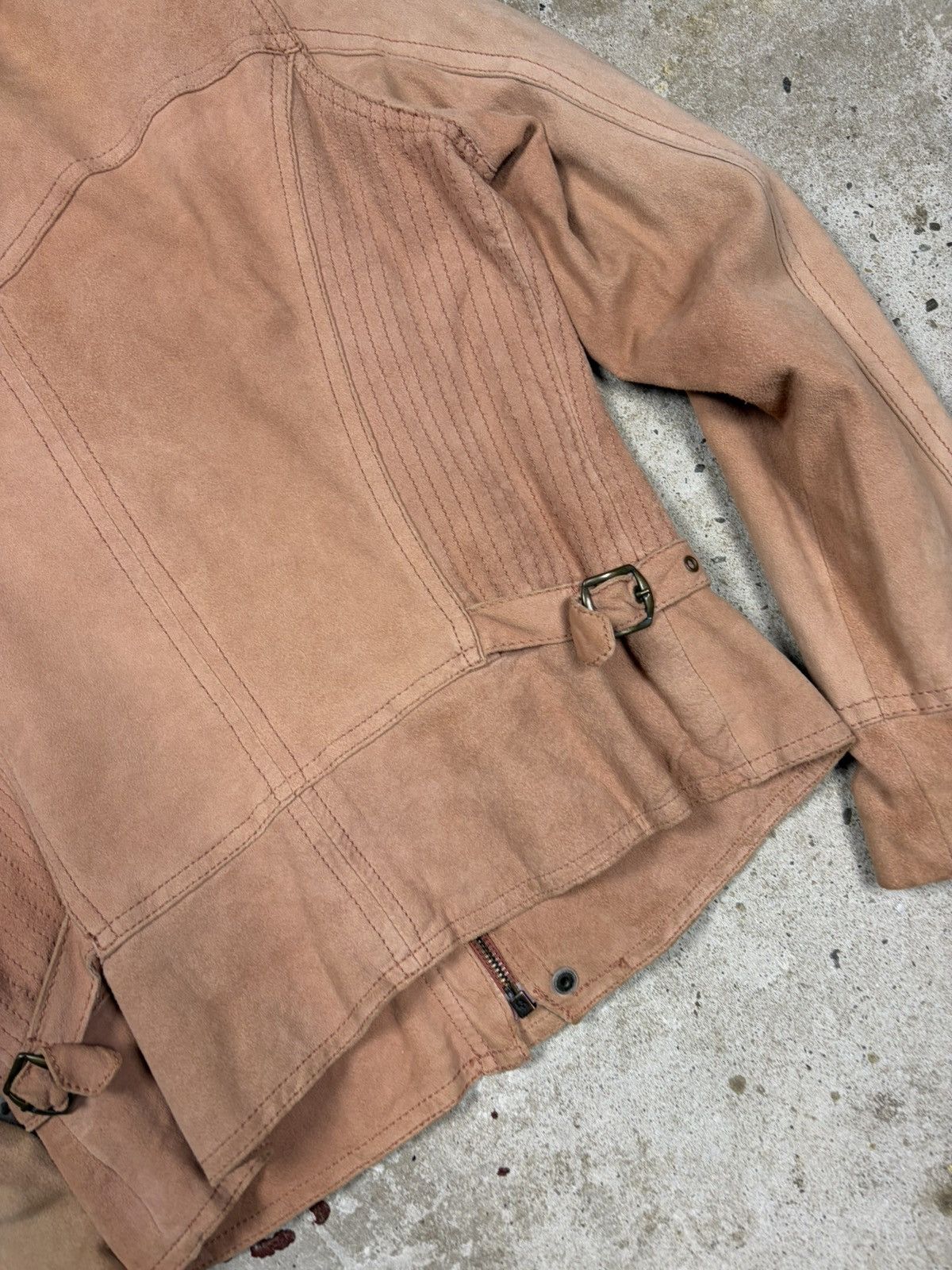 Dolce & Gabbana Vintage 2000s Dolce & Gabbana Suede Leather Utility Jacket Size M / US 6-8 / IT 42-44 - 21 Thumbnail