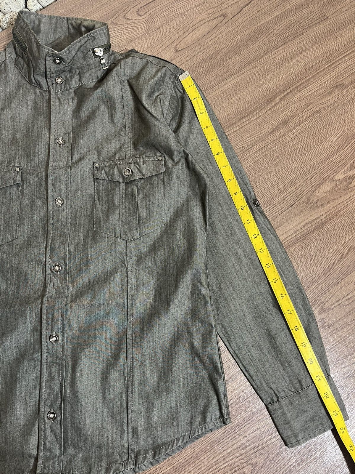 Japanese Brand × Le Grande Bleu (L.G.B.) × semanticdesign Semantic Design Double Collar Coated Shirt Size US L / EU 52-54 / 3 - 13 Thumbnail