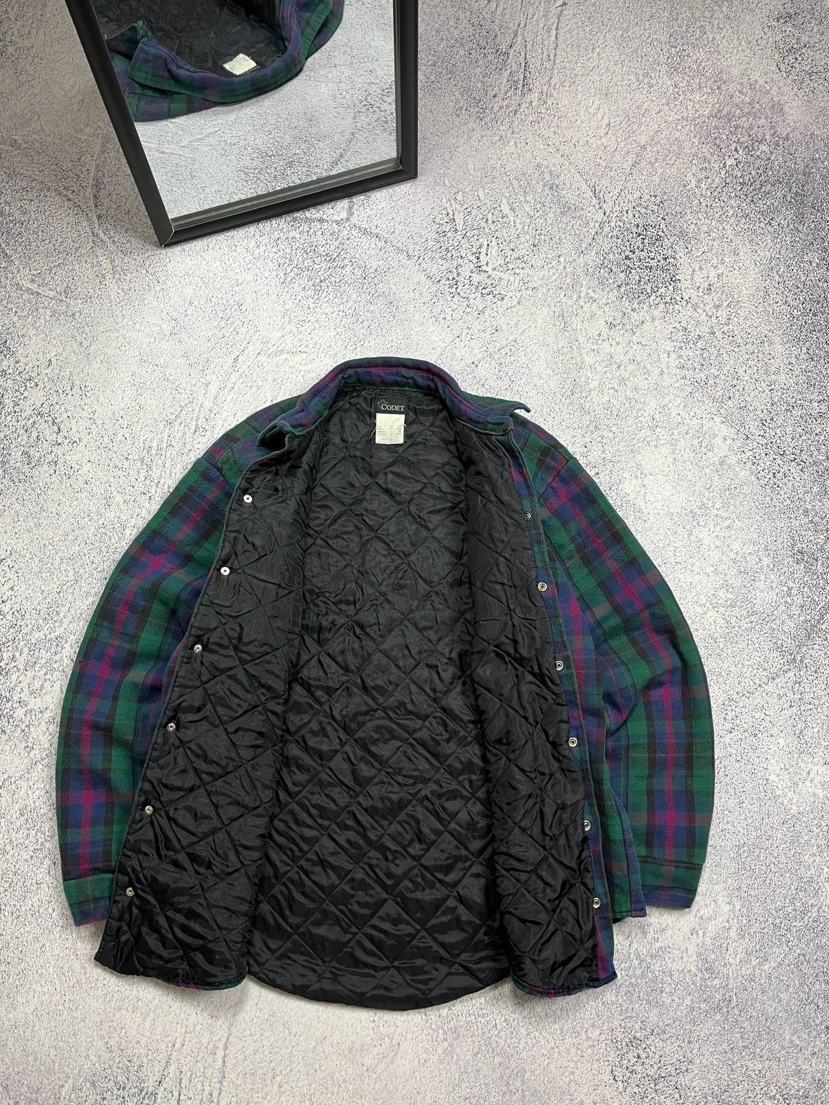Flannel × Vintage Vintage 90’s Codet Made in USA Flannel Plaid Shirt Jacket Size US L / EU 52-54 / 3 - 11 Thumbnail
