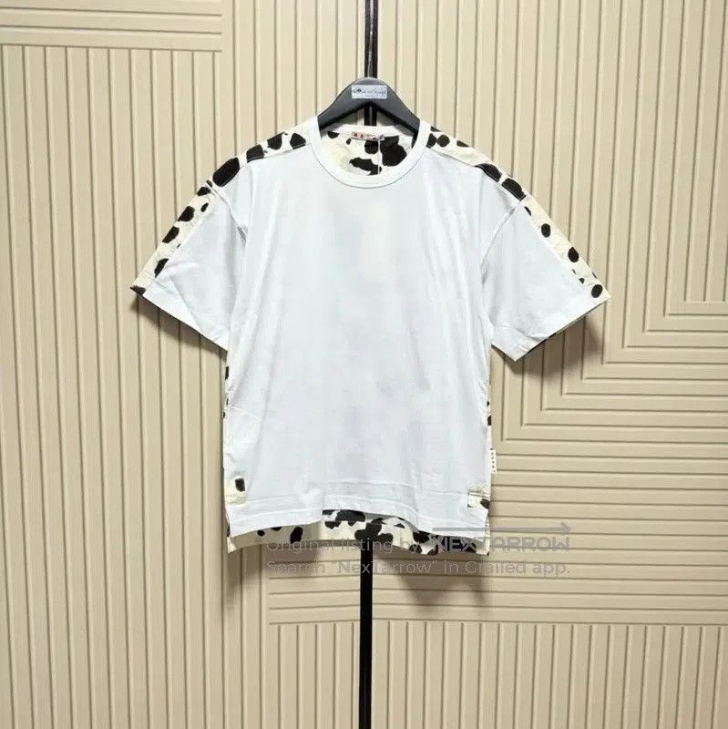 Marni Marni Men's Summer White Cotton Print T-Shirt . Size US L / EU 52-54 / 3 - 1 Thumbnail