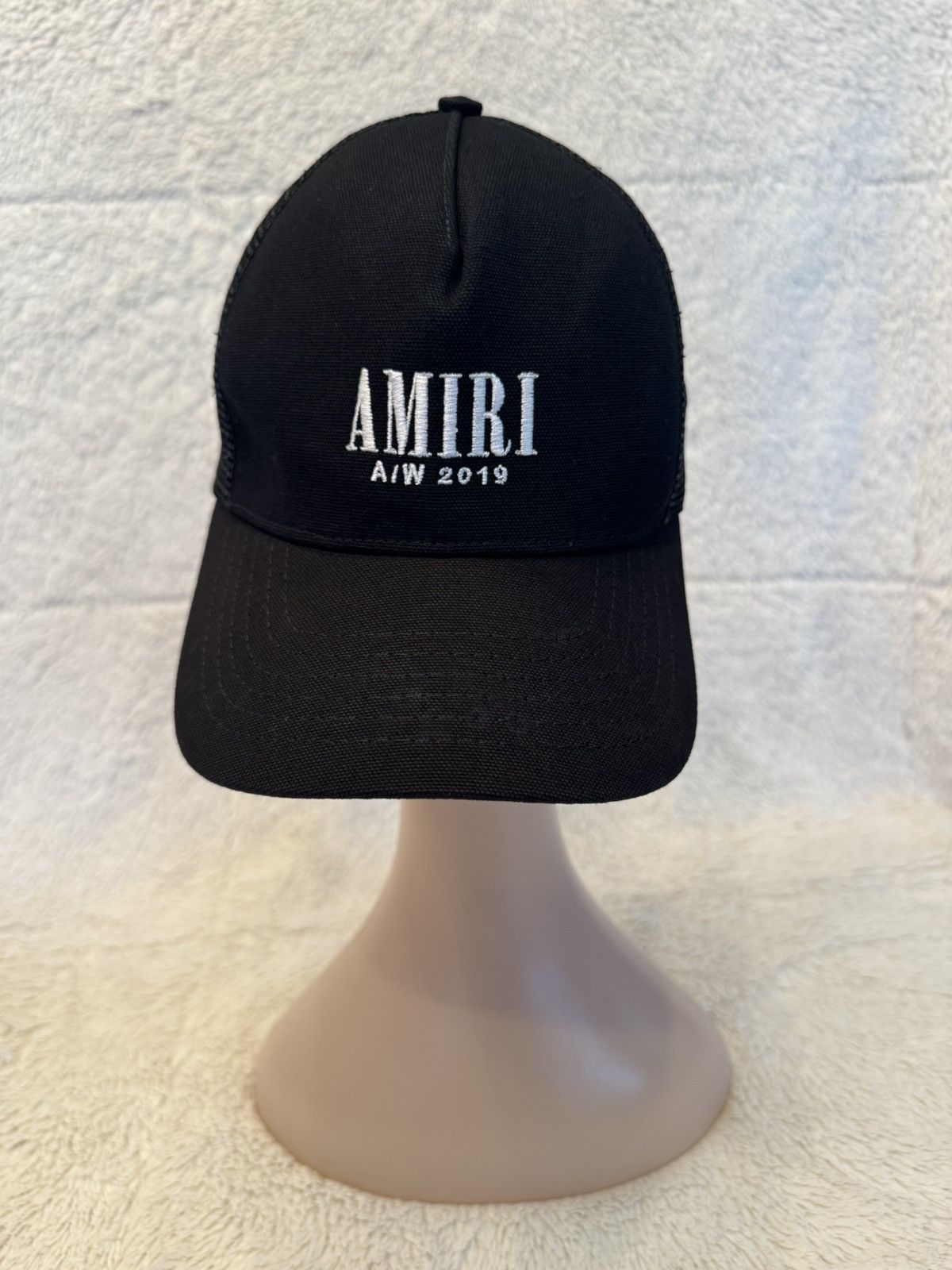 Amiri EUC AMIRI A/W 2019 Embroidered Cap in Black & White Size ONE SIZE - 1 Thumbnail