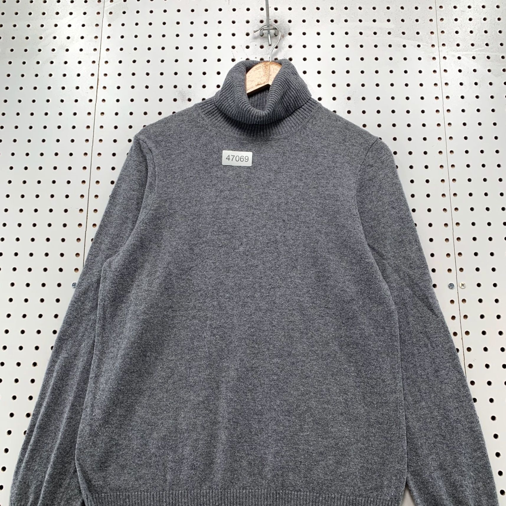J.Crew J.Crew Merino Wool Sweater Mens Medium Turtleneck Gray Lightweight Work Size US M / EU 48-50 / 2 - 4 Thumbnail