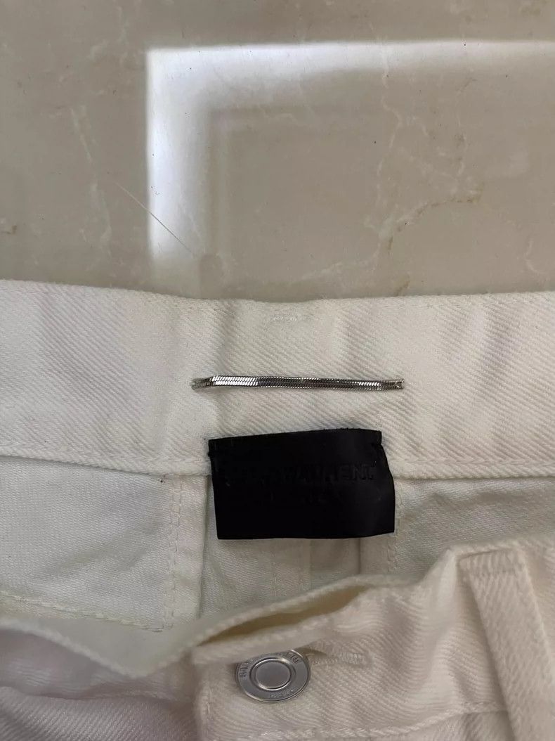 Saint Laurent Paris Saint Laurent Paris Saint Laurent White Men's Denim Pants- Size US 32 / EU 48 - 5 Thumbnail