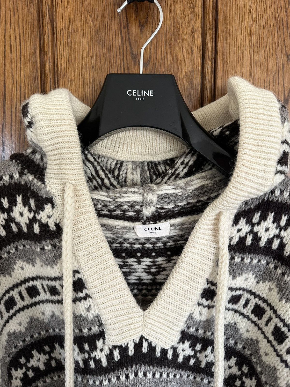 Celine FW21 $1350 OVERSIZED SHETLAND BAJA PULLOVER Hoodie Hedi M Size US M / EU 48-50 / 2 - 19 Thumbnail