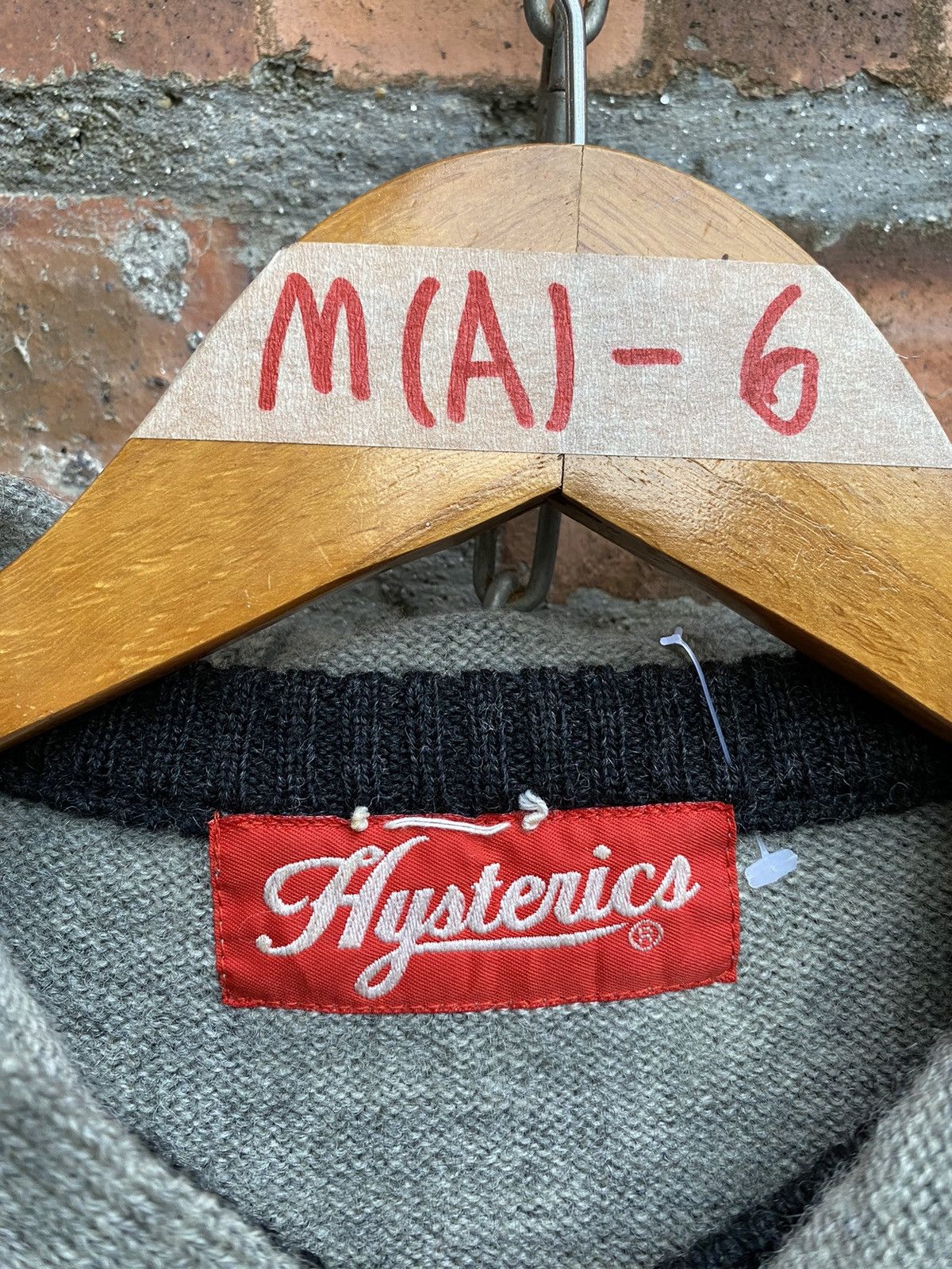Hysteric Glamour 1990s Hysteric wool raglan hoodies Size S / US 4 / IT 40 - 14 Thumbnail
