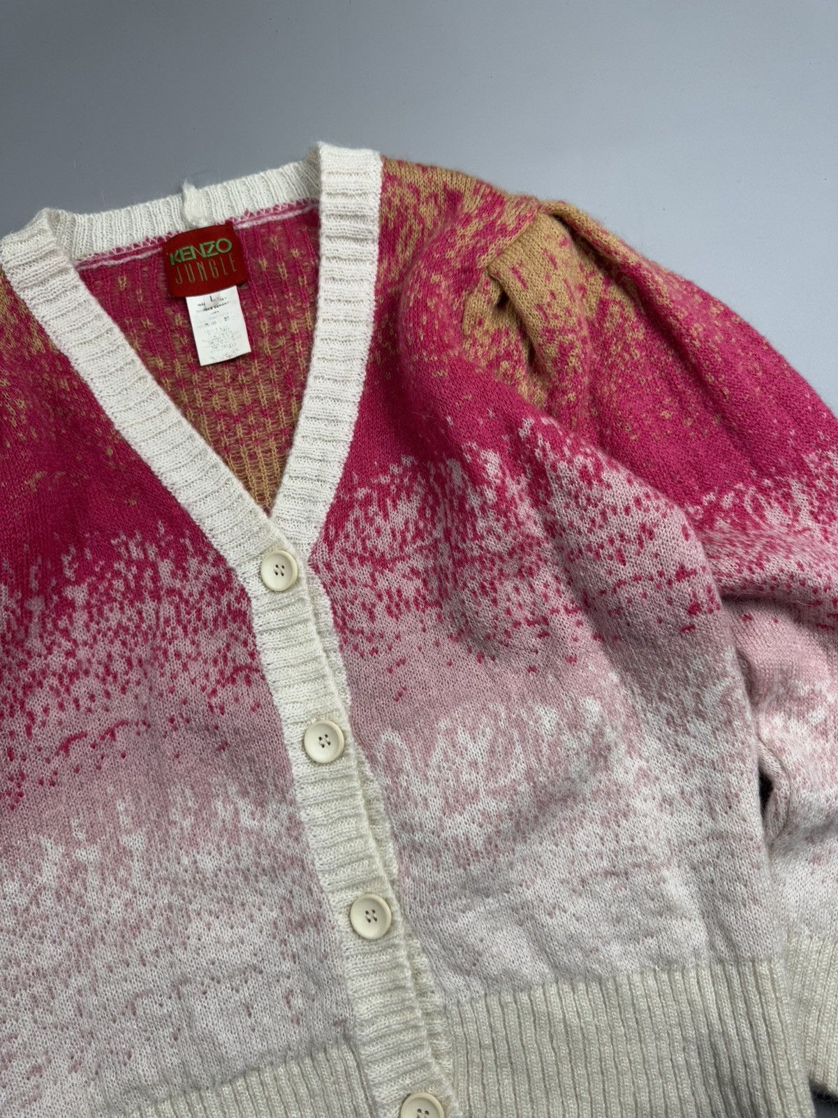 Kenzo Kenzo Jungle Vintage Wool Cardigan Size L Size L / US 10 / IT 46 - 6 Thumbnail