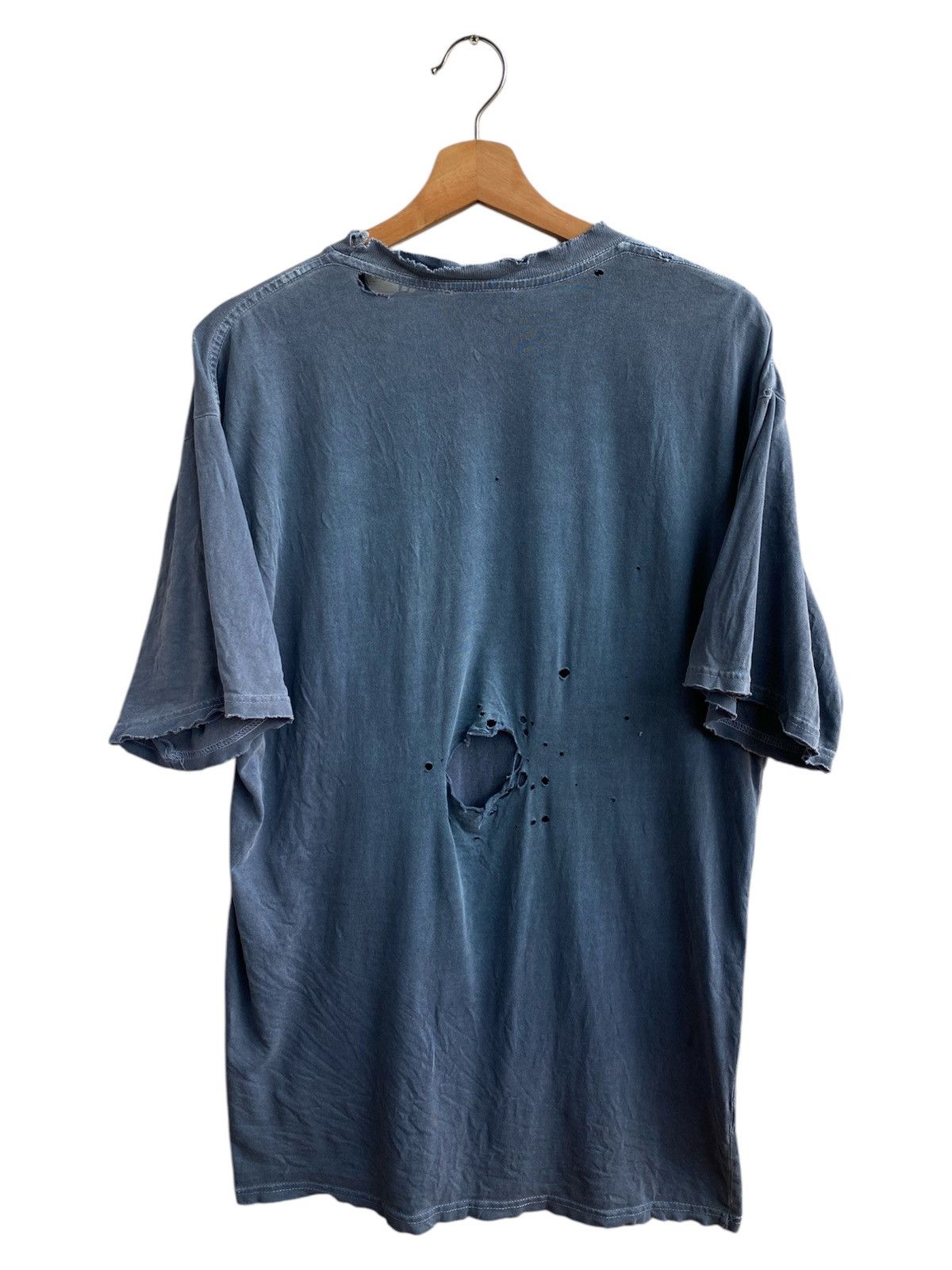 Nike × Vintage Vintage Nike Swoosh Gradient Sun Faded Thrashed Tee Size US M / EU 48-50 / 2 - 2 Thumbnail