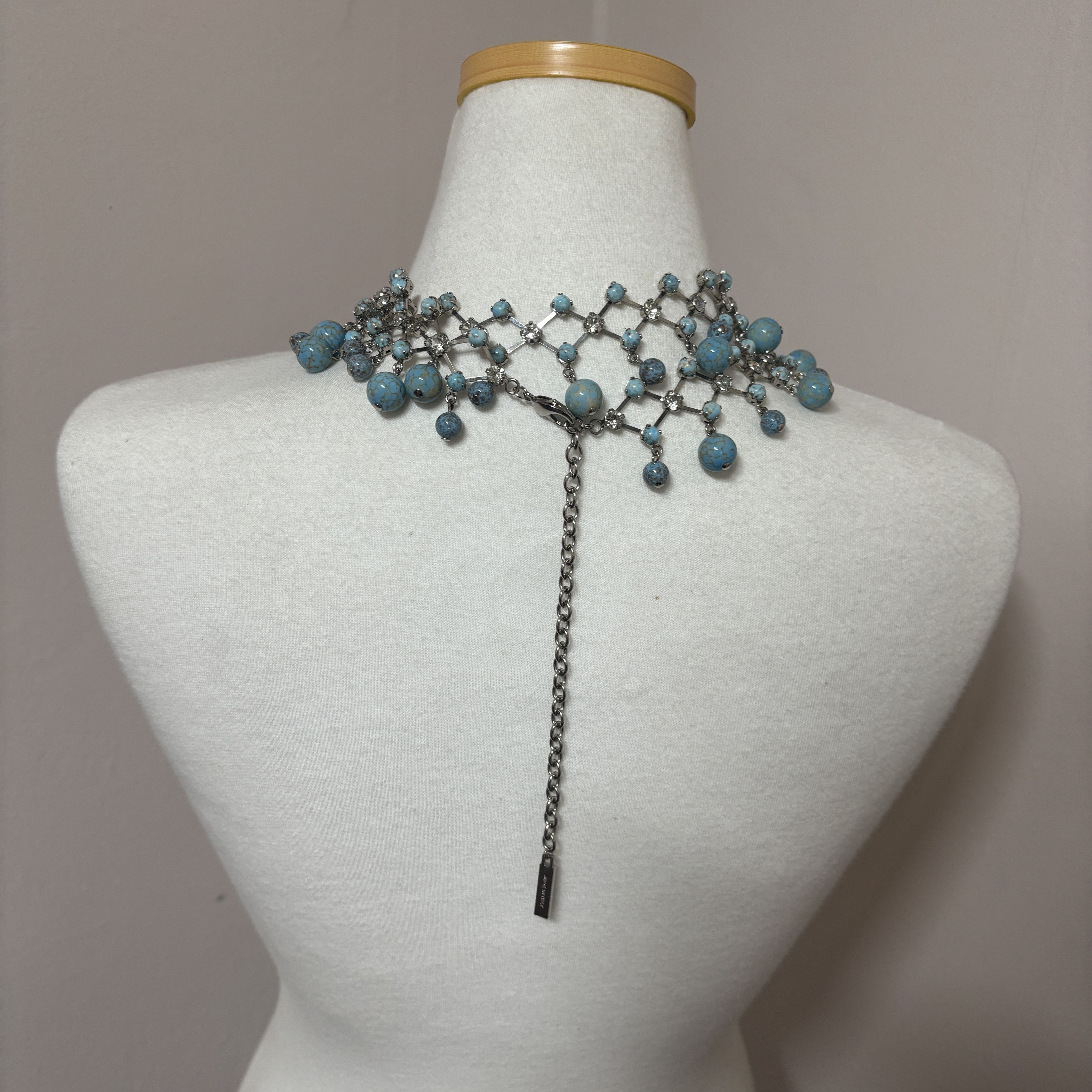 Dolce & Gabbana DOLCE & GABBANA Turquoise & Cubic Detail Necklace Size ONE SIZE - 3 Thumbnail