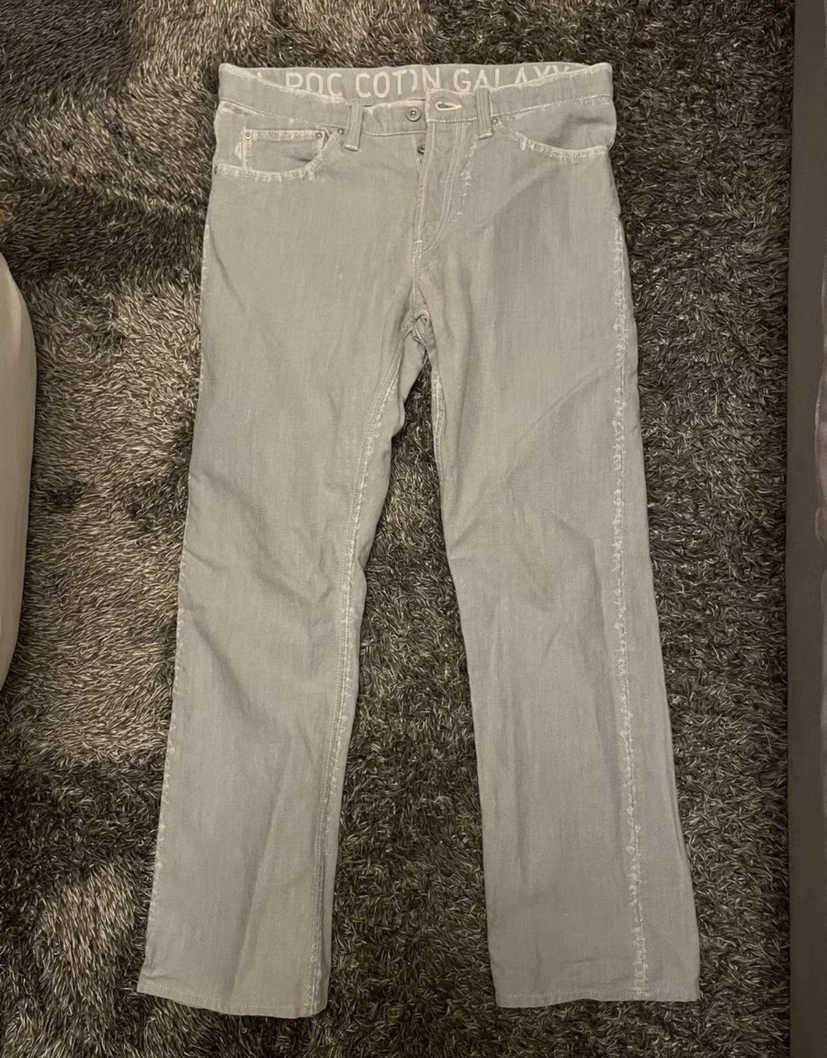 Issey Miyake Issey Miyake A Poc Cotton Jeans K24 Size US 35 - 1 Thumbnail