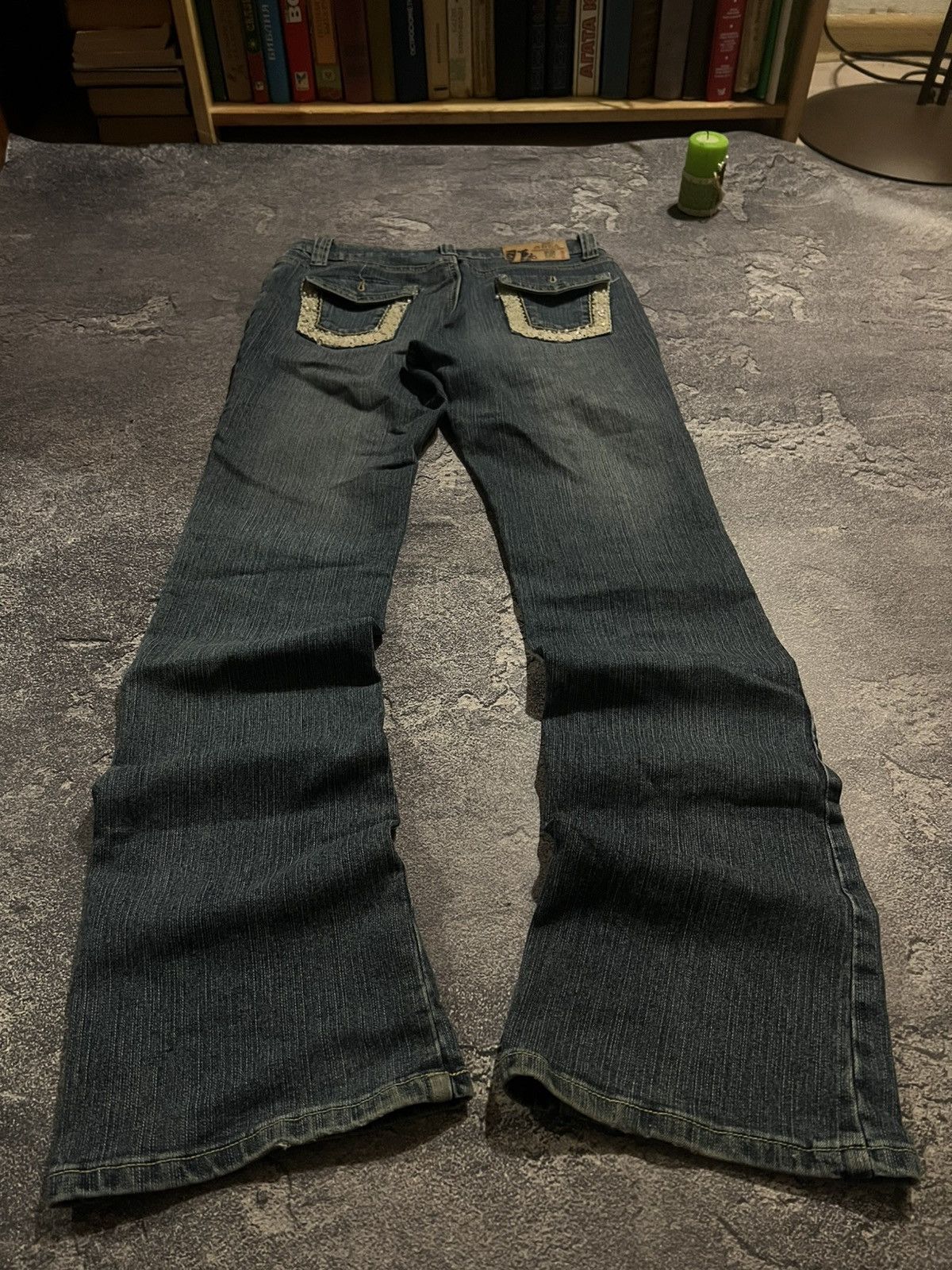 Vintage Distressed Flared Glamour Jeans / Archive Number Nine Style Size US 28 / EU 44 - 1 Thumbnail