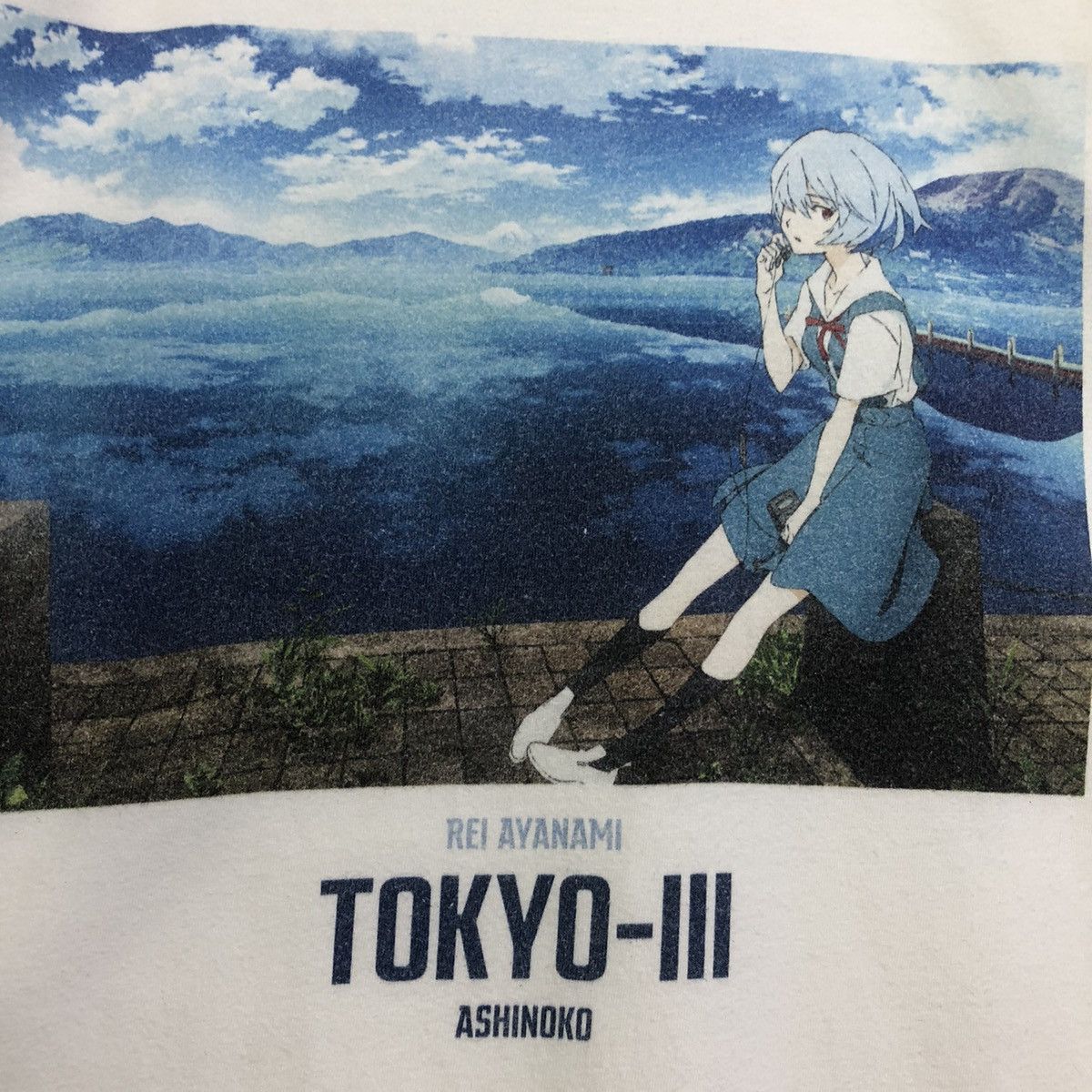 Anime Evangelion Rei Ayanami Tokyo-3 Ashinoko Graphic Tshirt Size US M / EU 48-50 / 2 - 3 Thumbnail