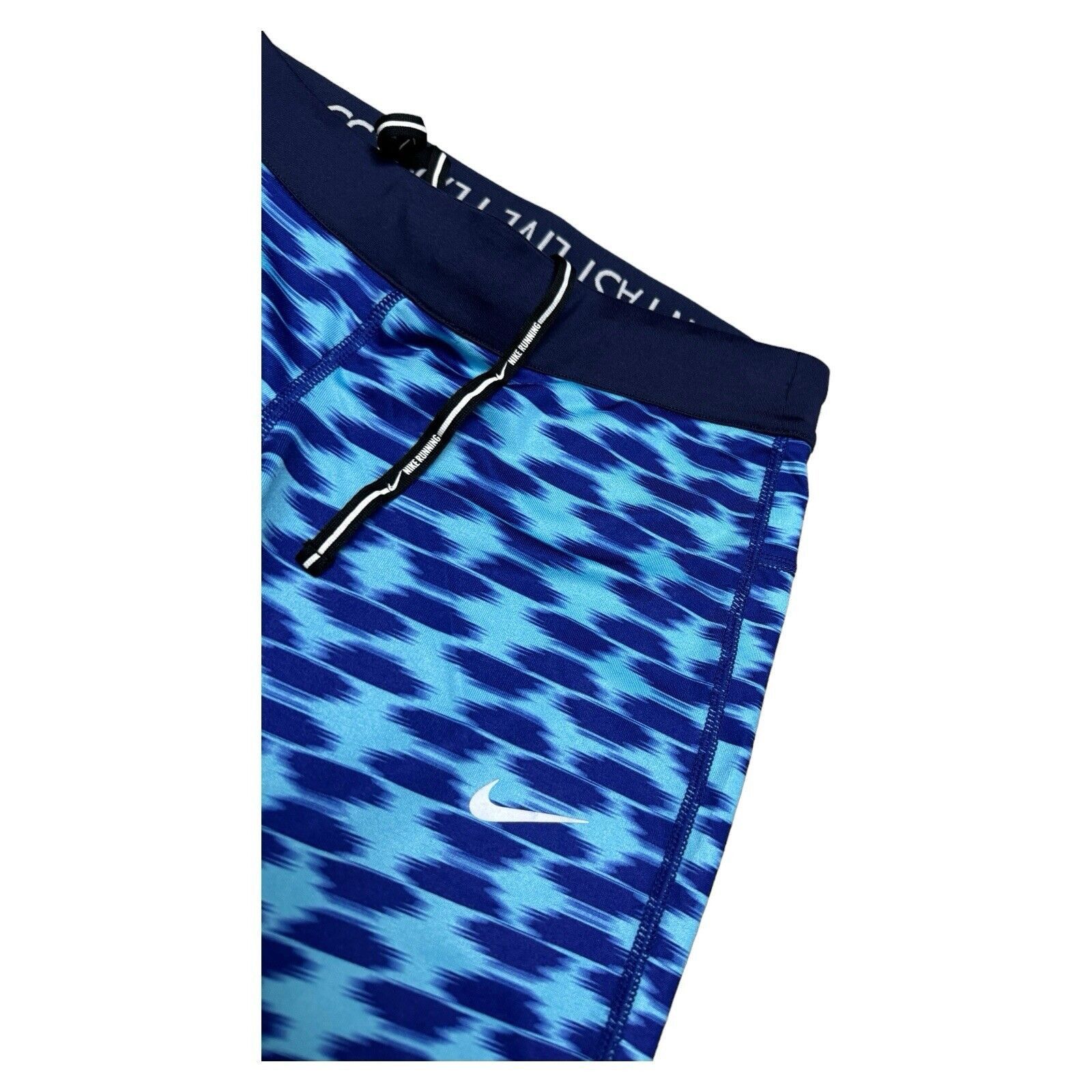 Nike NIKE RUNNING Dri-Fit Blue Activewear Workout Yoga Leggings Size 26" / US 2 / IT 38 - 3 Thumbnail