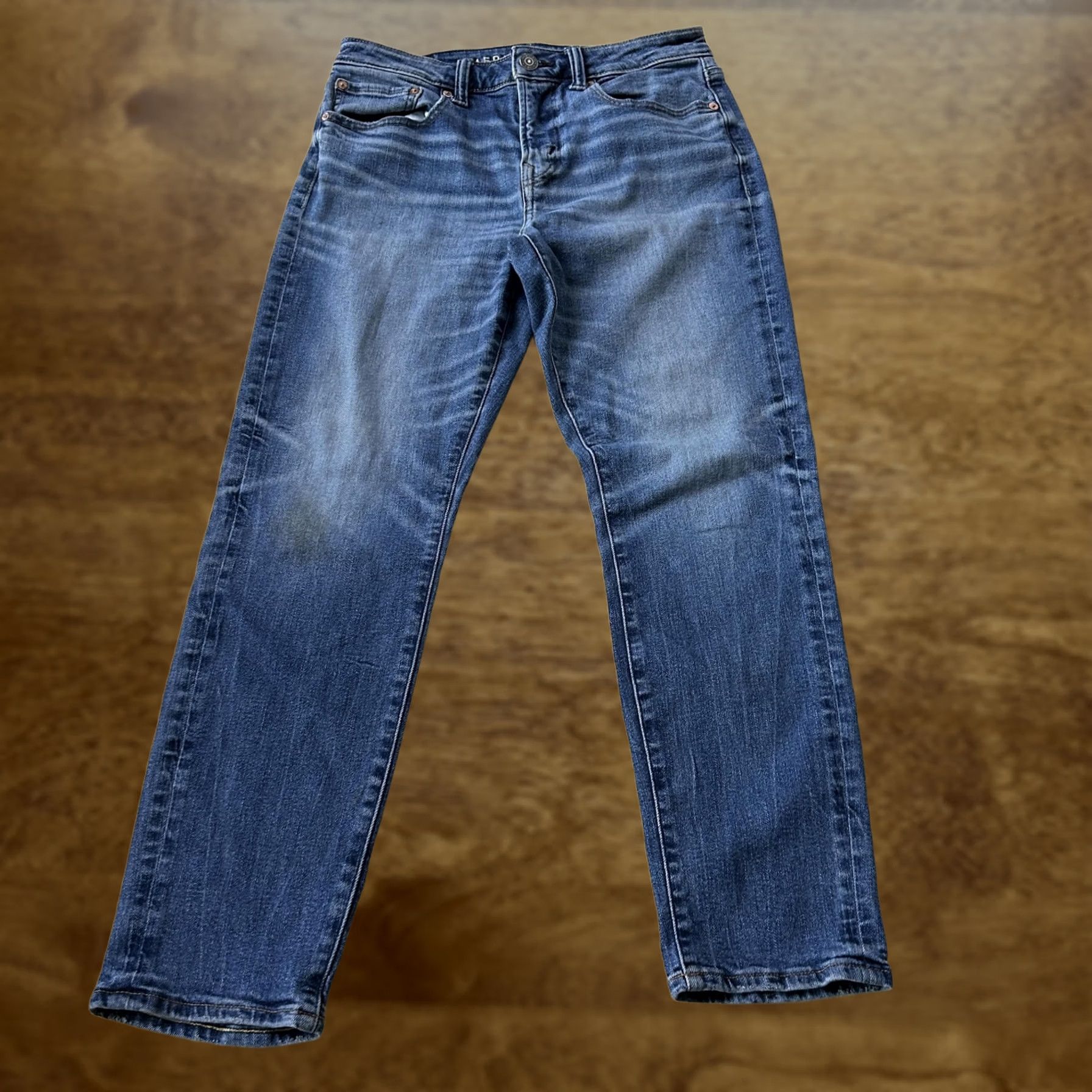 American Eagle Outfitters American Eagle Outfitters Airflex+ Jeans Mens 30x30 Medium Wash Straight Size US 30 / EU 46 - 1 Thumbnail
