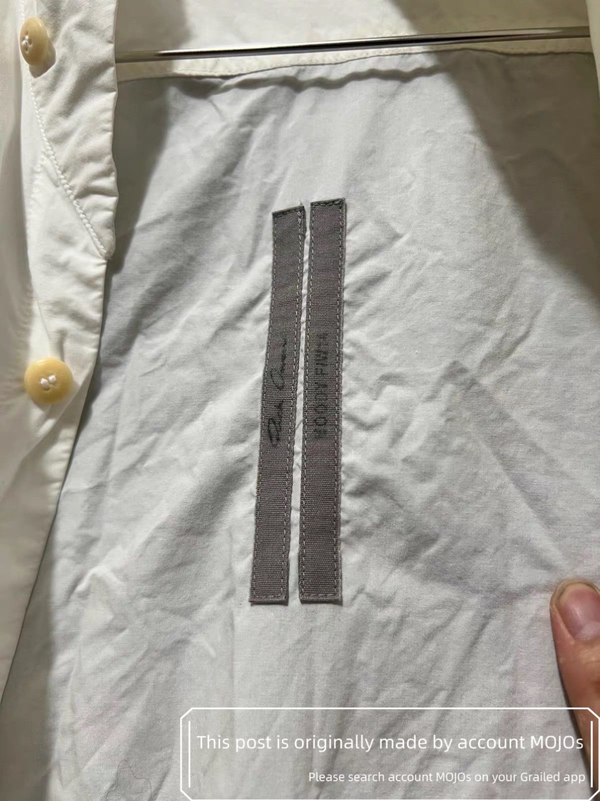 Rick Owens Sz 52 Rick Owens 14AW Moody White Shirt Jacket mojos1223 Size US L / EU 52-54 / 3 - 7 Thumbnail