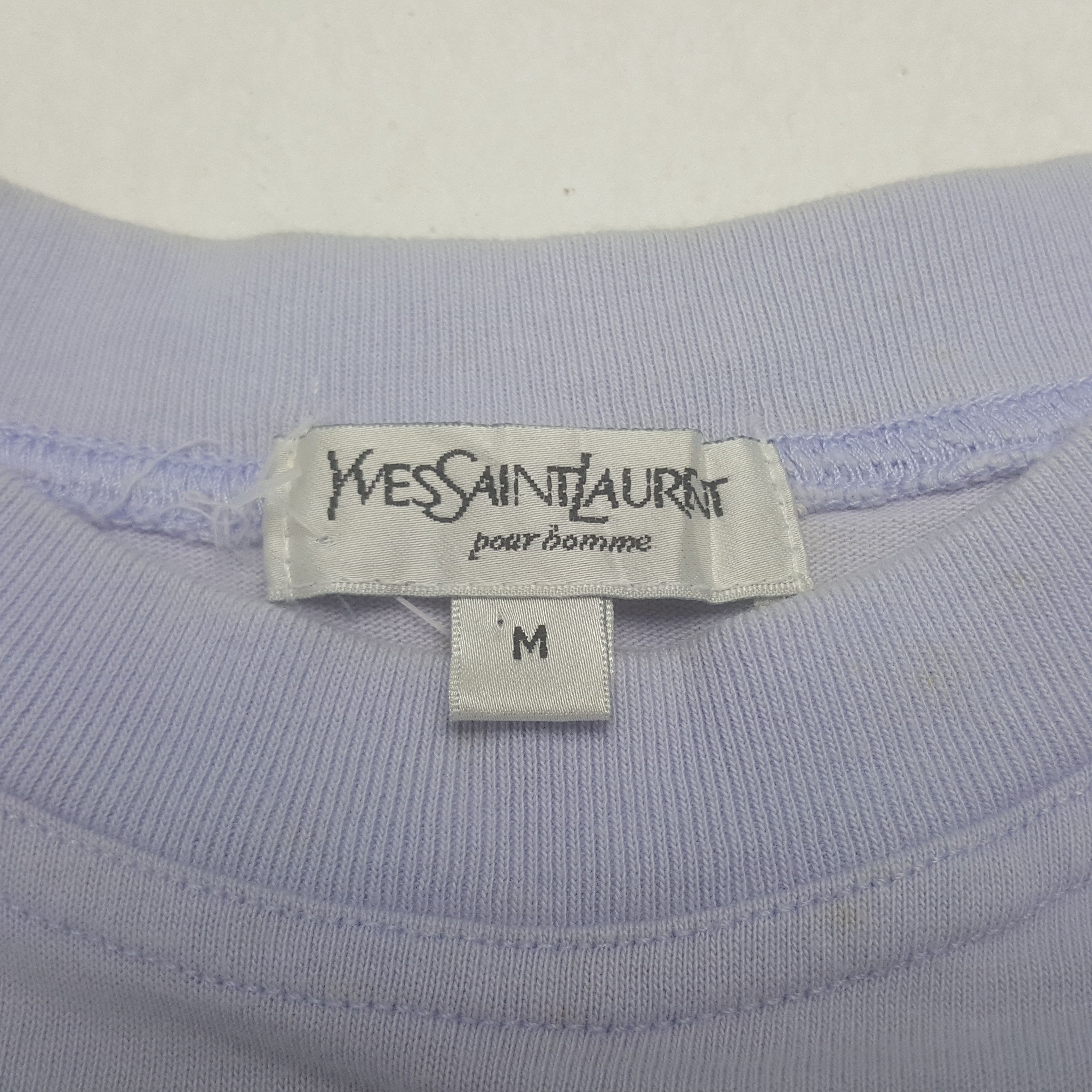 Vintage × Yves Saint Laurent Vintage Yves Saint Laurent Spell Out Tshirt Size US M / EU 48-50 / 2 - 7 Thumbnail