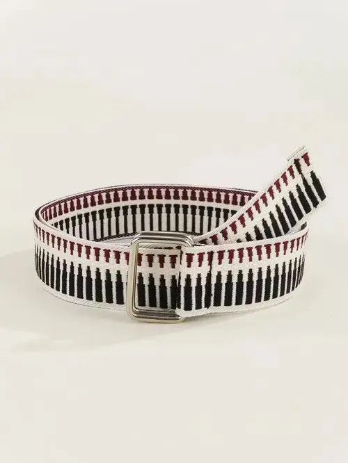 Japanese Brand Striped Tape Belt Size ONE SIZE - 4 Thumbnail