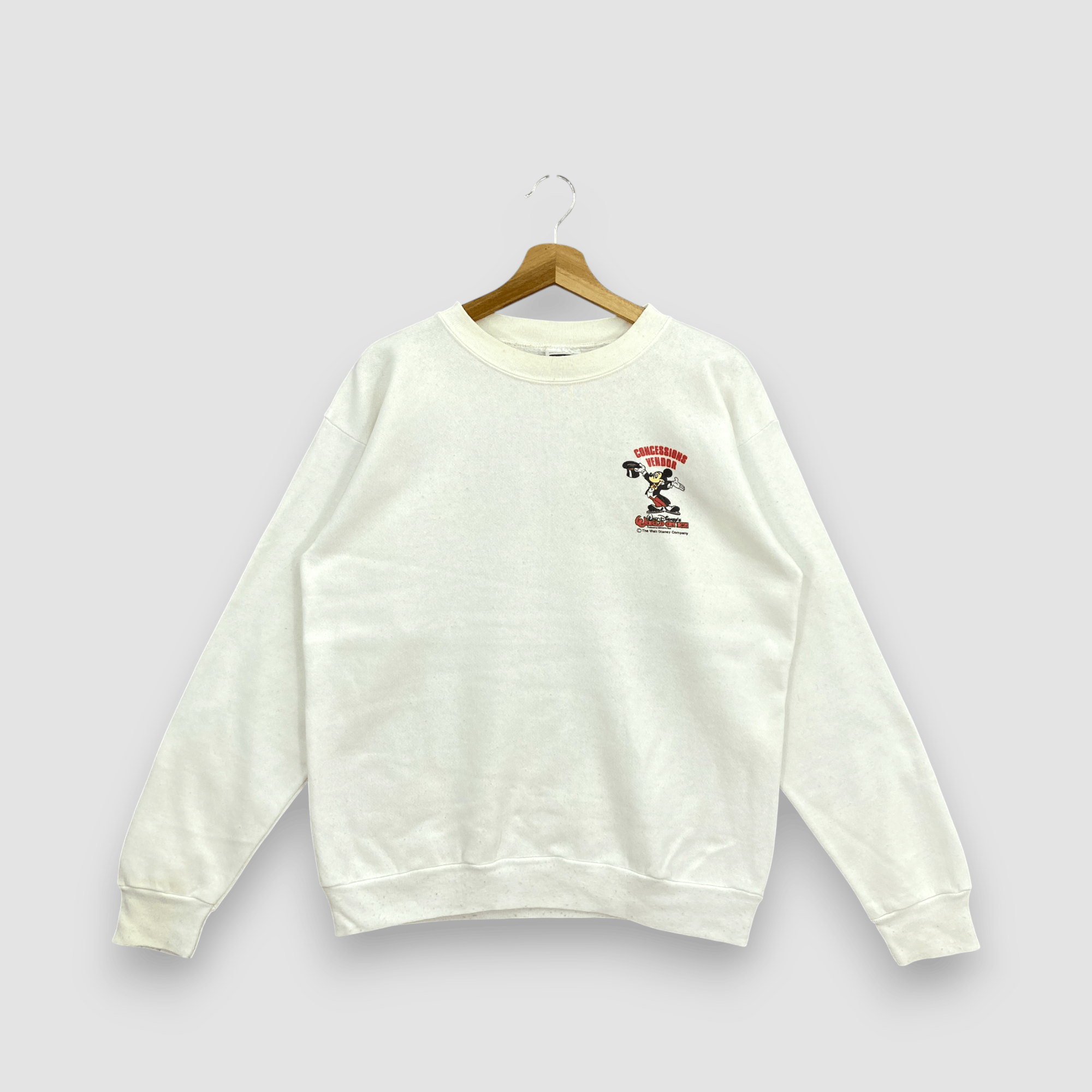 Mickey Mouse Vintage 80s Mickey Mouse Sweatshirt Concessions Vendor Size US M / EU 48-50 / 2 - 2 Thumbnail
