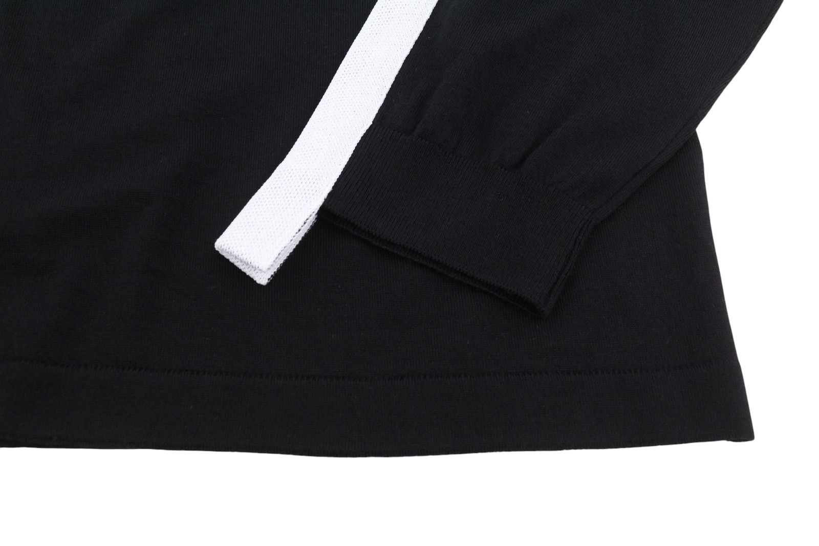 Ambush Design TAPED KNIT L Black Wool Blend Knit Crew Neck Pullover 87671 Size US L / EU 52-54 / 3 - 5 Thumbnail